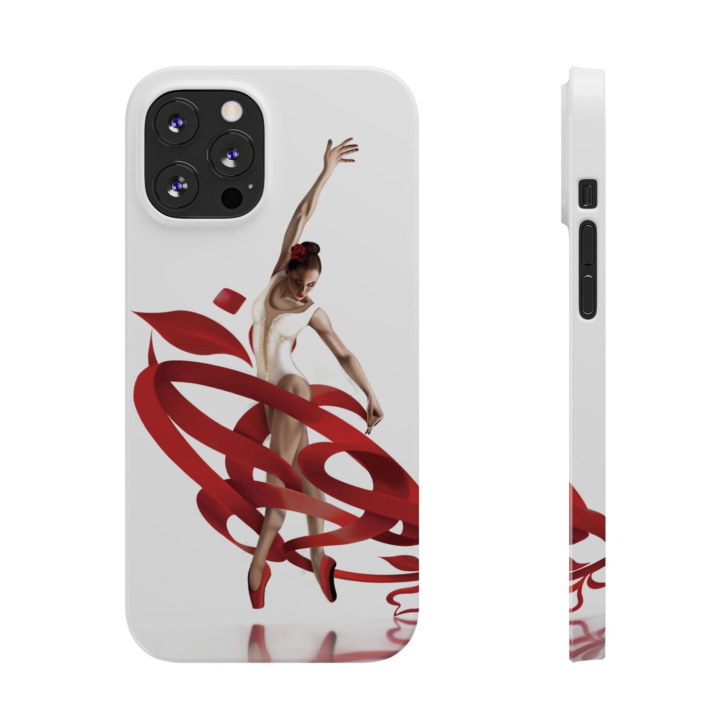 Elegant Ballet Dancer Ribbon Slim Phone Case - Perfect for Dance Lovers