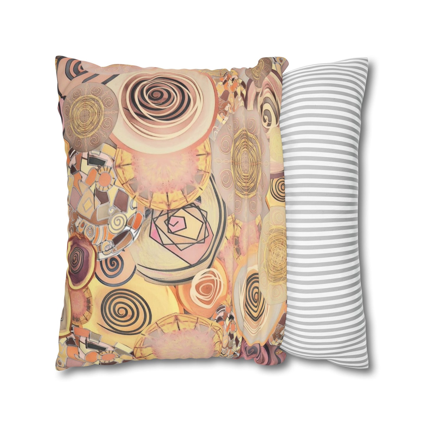 Modern art inspired beauty Faux Suede Square Pillow Cover