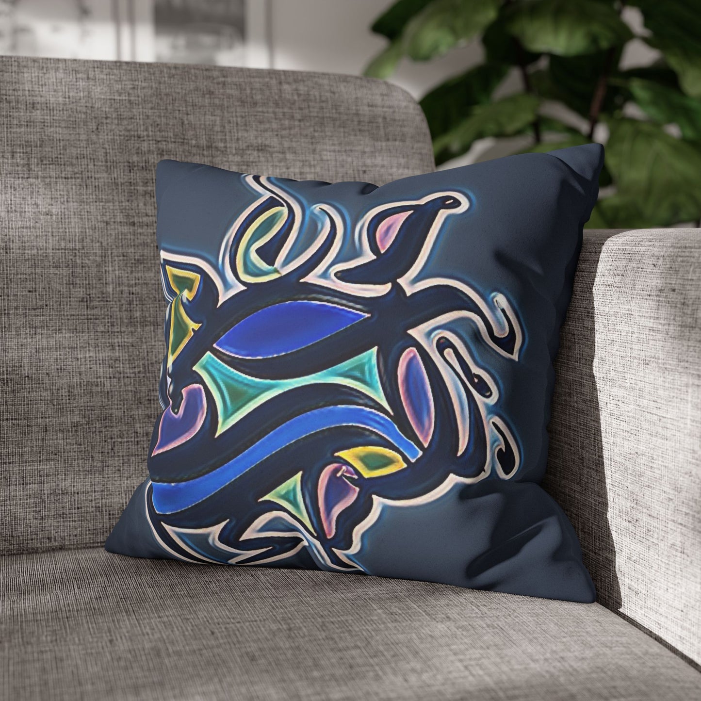 Square Pillowcase - Persian Calligraphy, Modern Handwriting Design