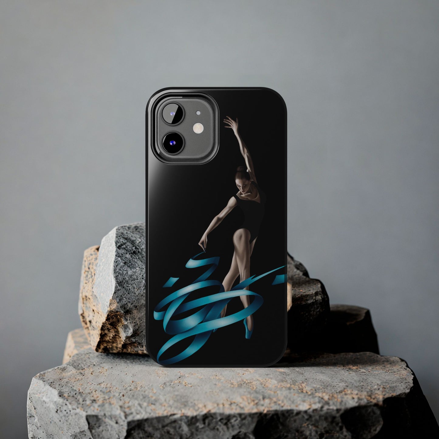 Phone Case - Ballerina with Blue Ribbon Persian Calligraphy Design