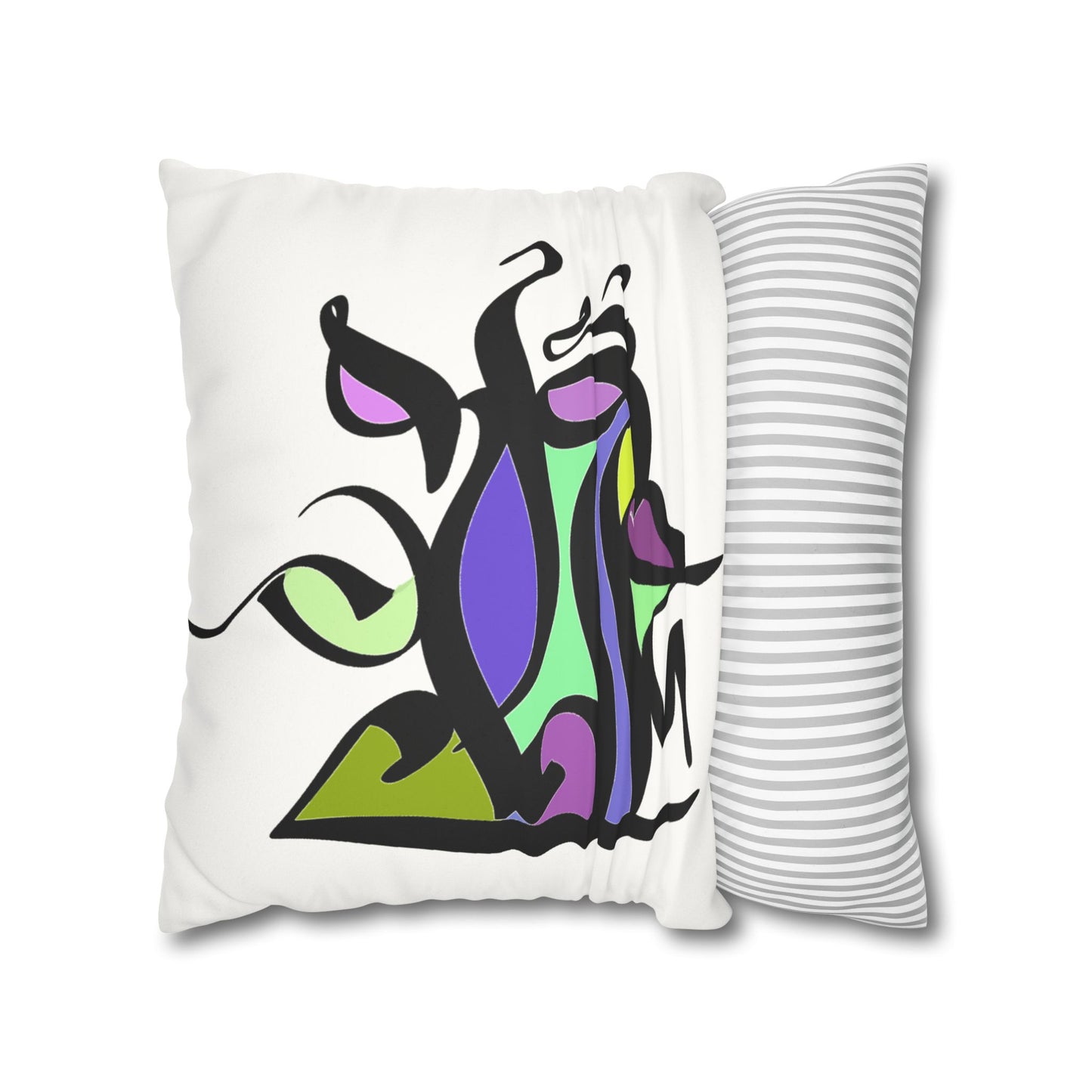 Square Pillowcase - Persian Calligraphy, Modern Handwriting Design