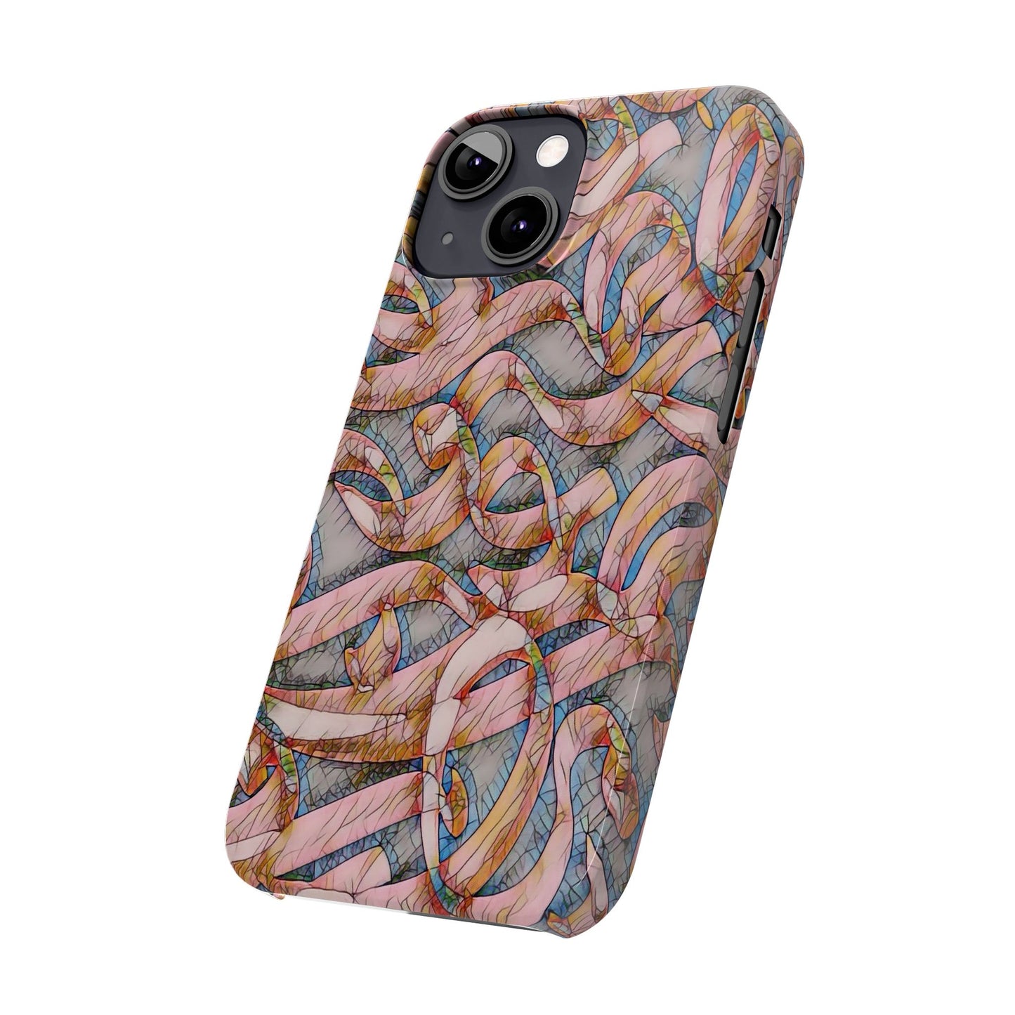 ' Modern Art Slim Phone Case -LOVE I-