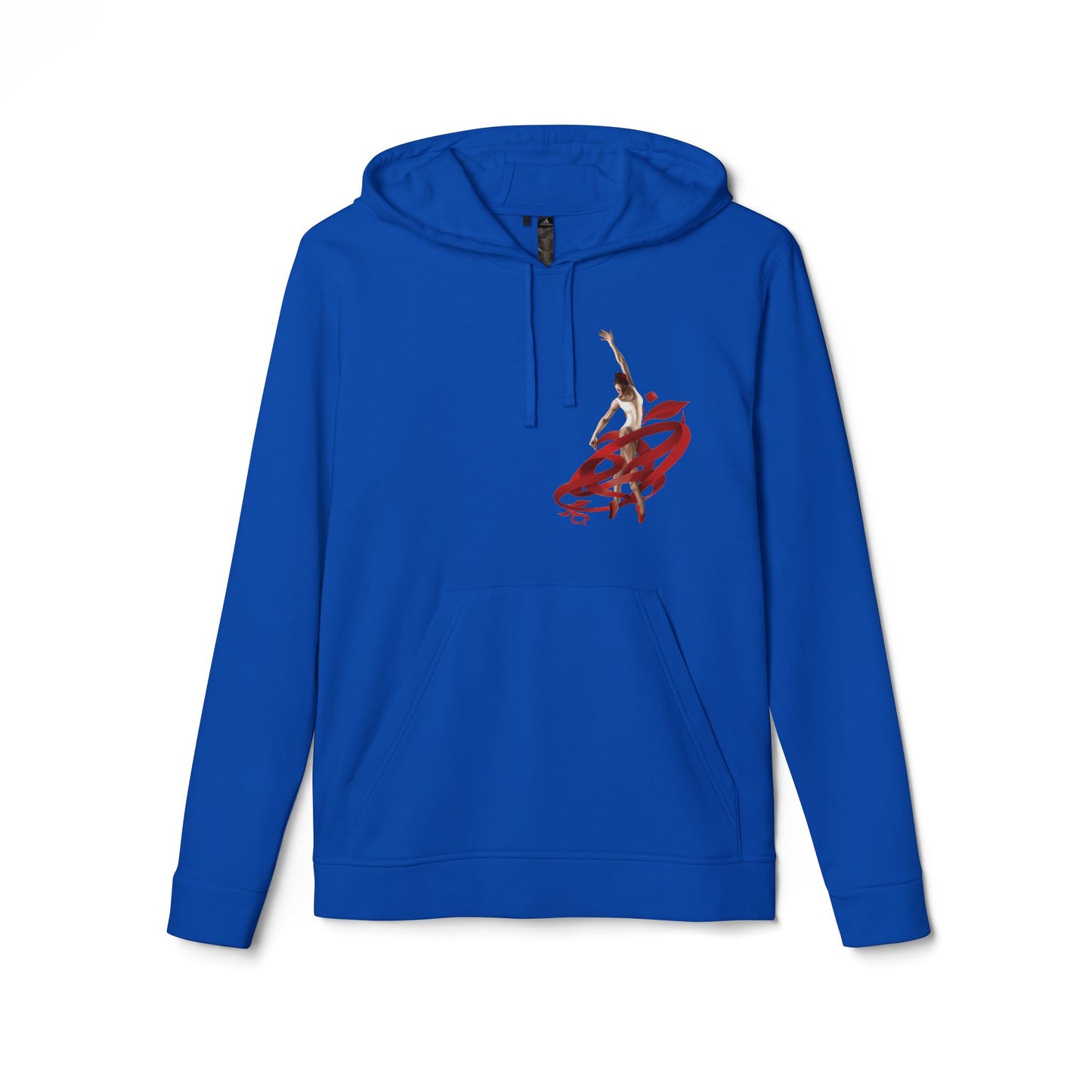 Kalli K X Adidas Unisex Fleece Hoodie- Ballerina and ribbon