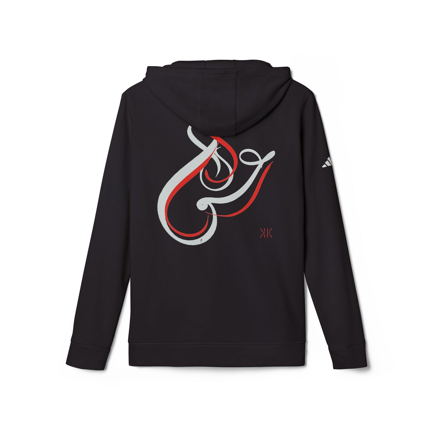 Kalli K X Adidas Unisex Fleece Hoodie- modern calligraphy.