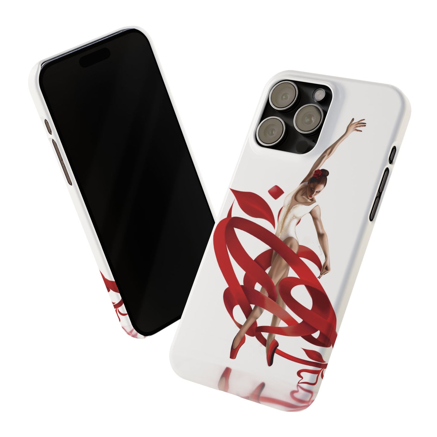 Elegant Ballet Dancer Ribbon Slim Phone Case - Perfect for Dance Lovers