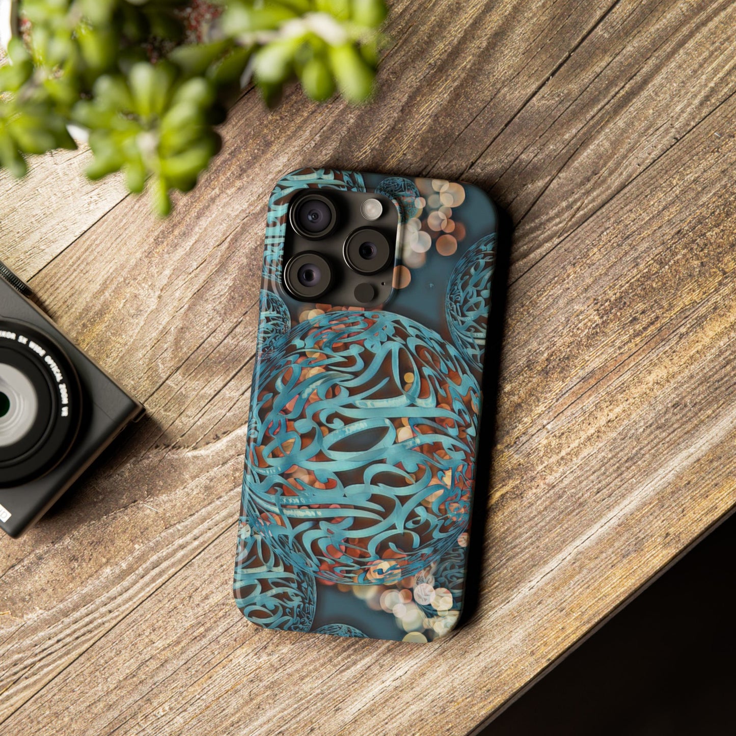' Modern Art Slim Phone Case -LOVE