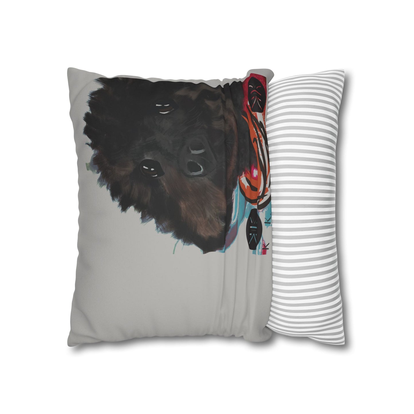 COAL Pillowcase - Modern Art Portrait Watercolour Design