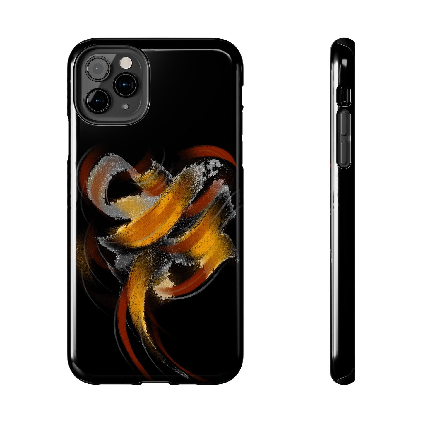 Calligraphy strokes Tough Phone Case