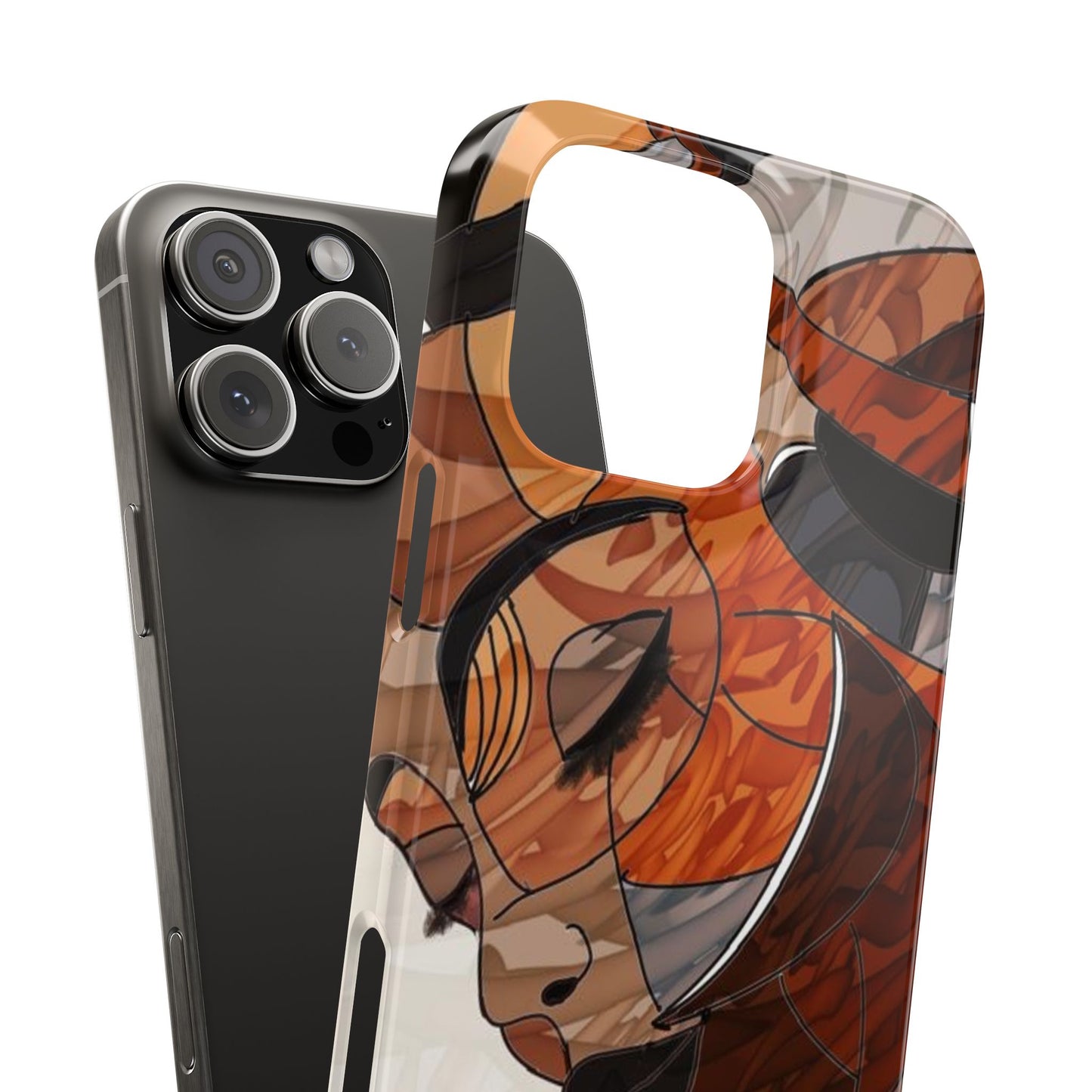 ' Modern Art Slim Phone Case -LOVE