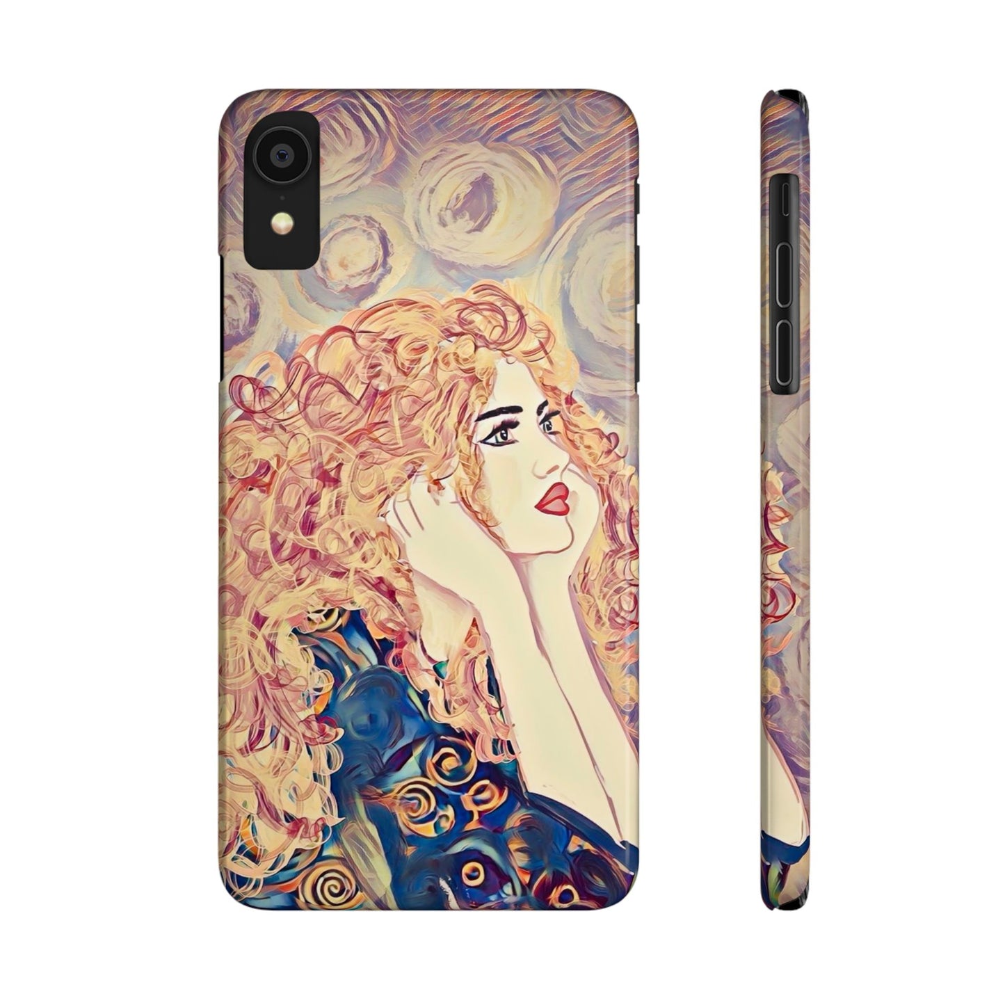 ' Modern Art Slim Phone Case -LOVE,