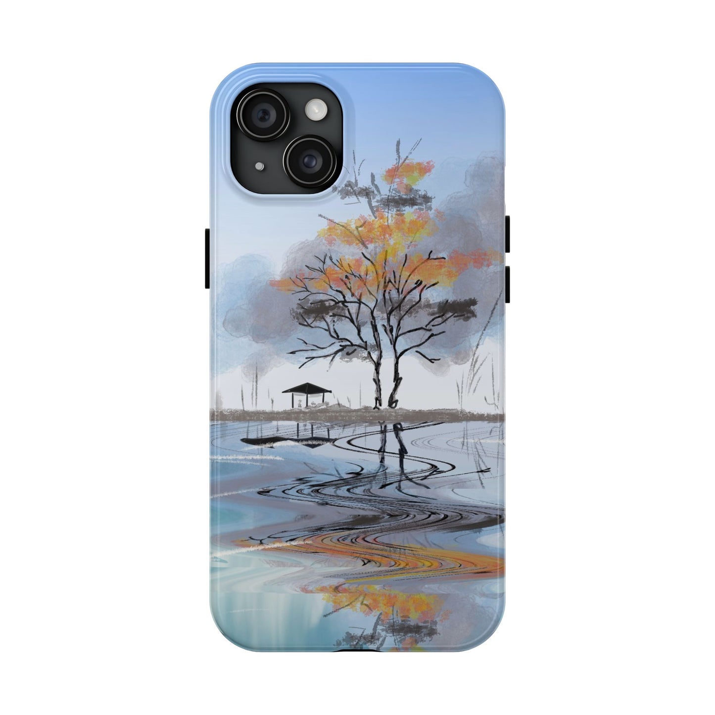 Serenity Phone Case Persian Calligraphy Art.