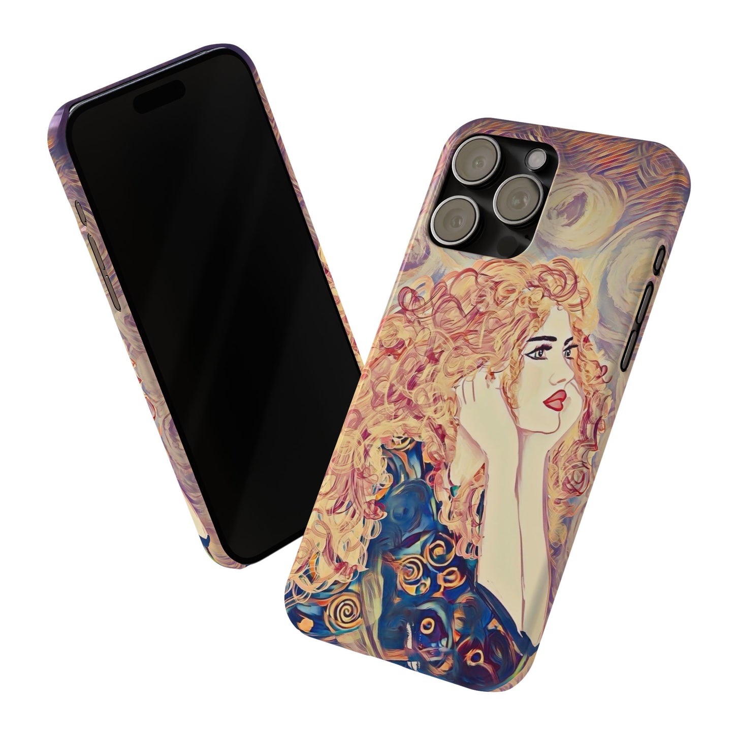 ' Modern Art Slim Phone Case -LOVE,