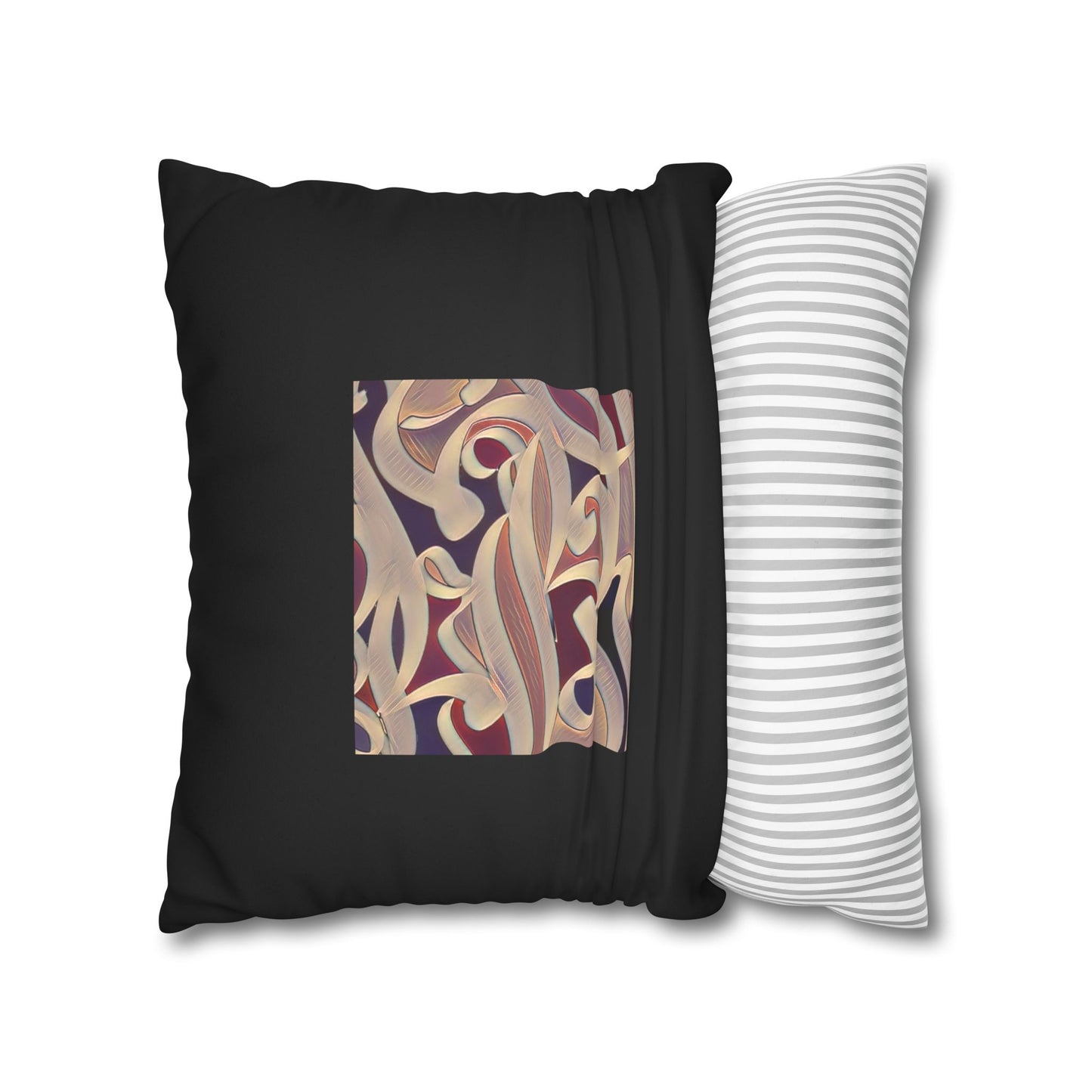 Persian Calligraphy beauty Faux Suede Square Pillow Cover