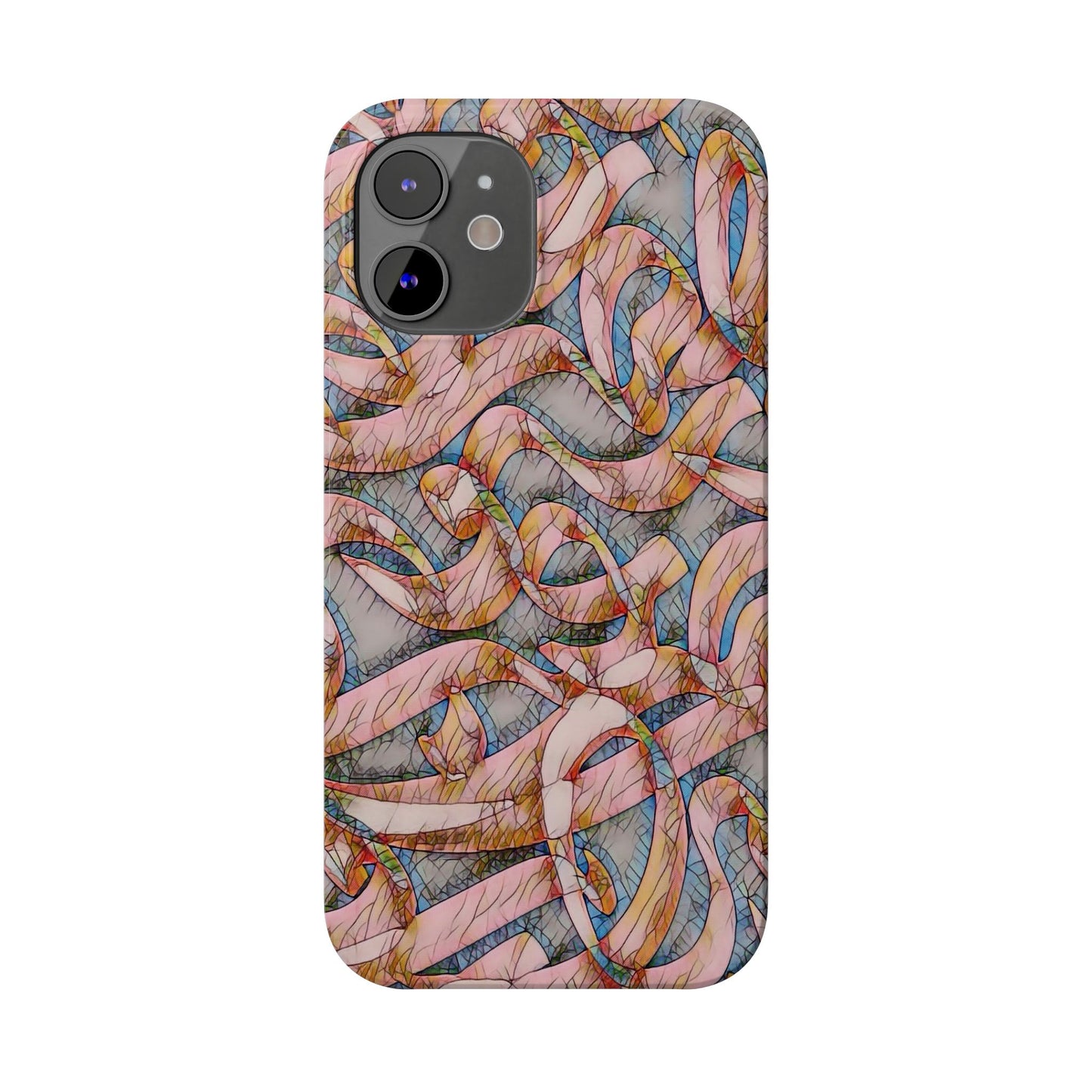 ' Modern Art Slim Phone Case -LOVE I-