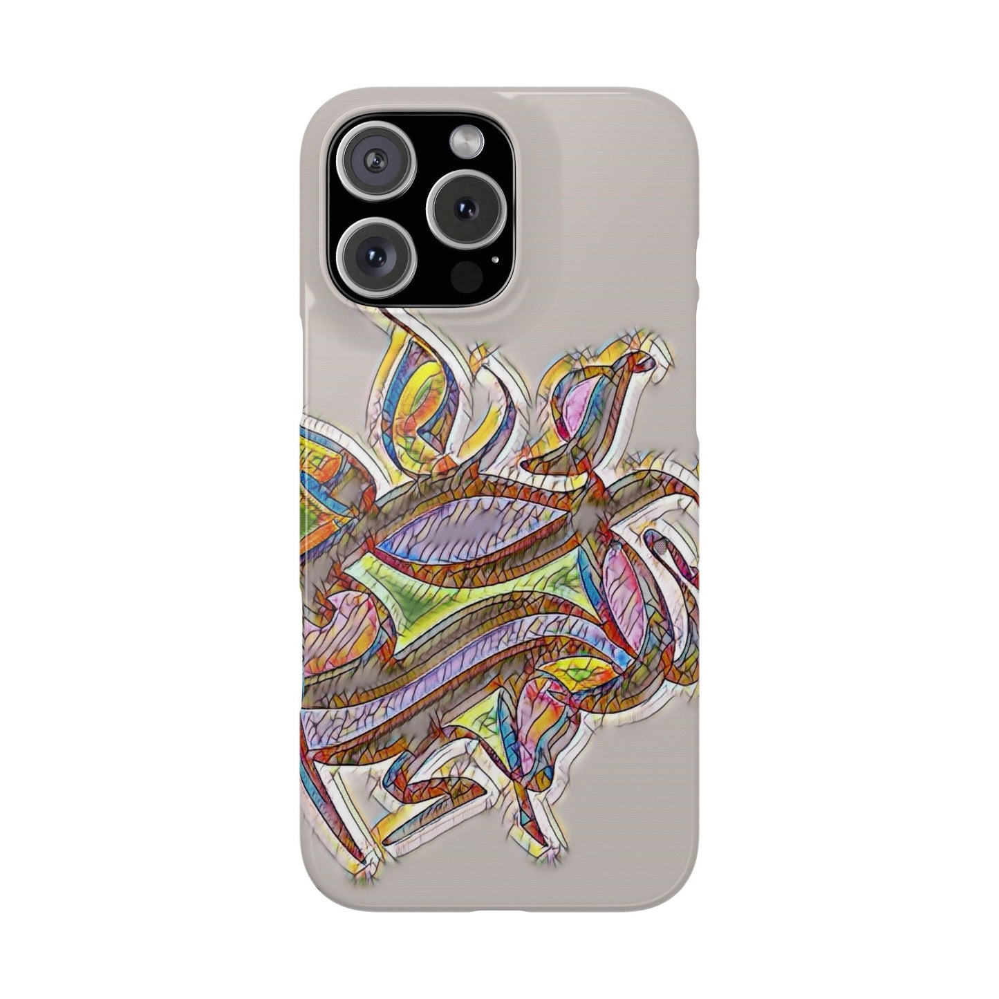 ' Modern Art Slim Phone Case -LOVE