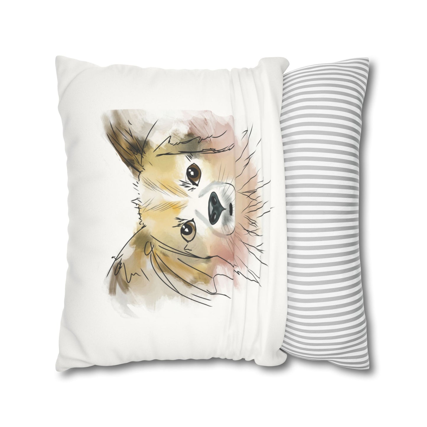 Puppy Faux Suede Pillowcase - Pet Home Design