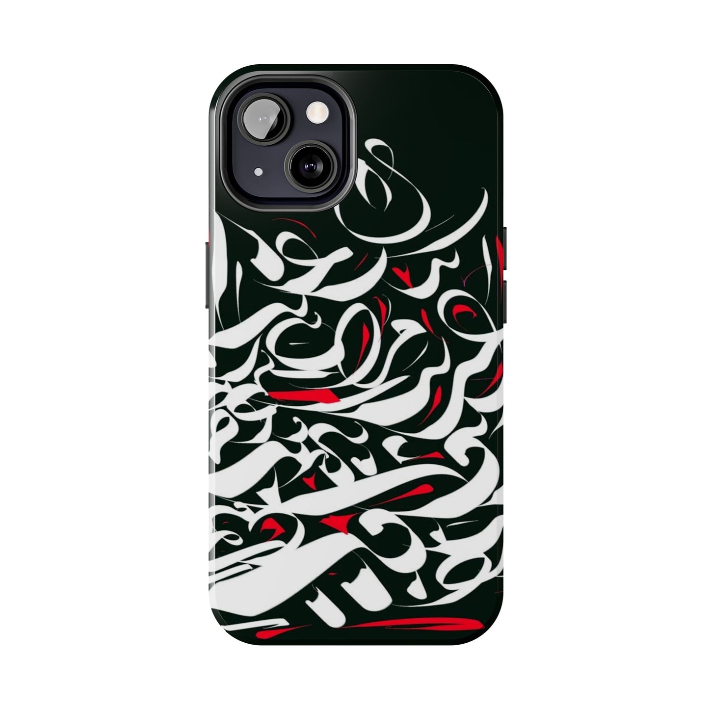 Phone Case Calligraphy Red Black White Tough Phone Case