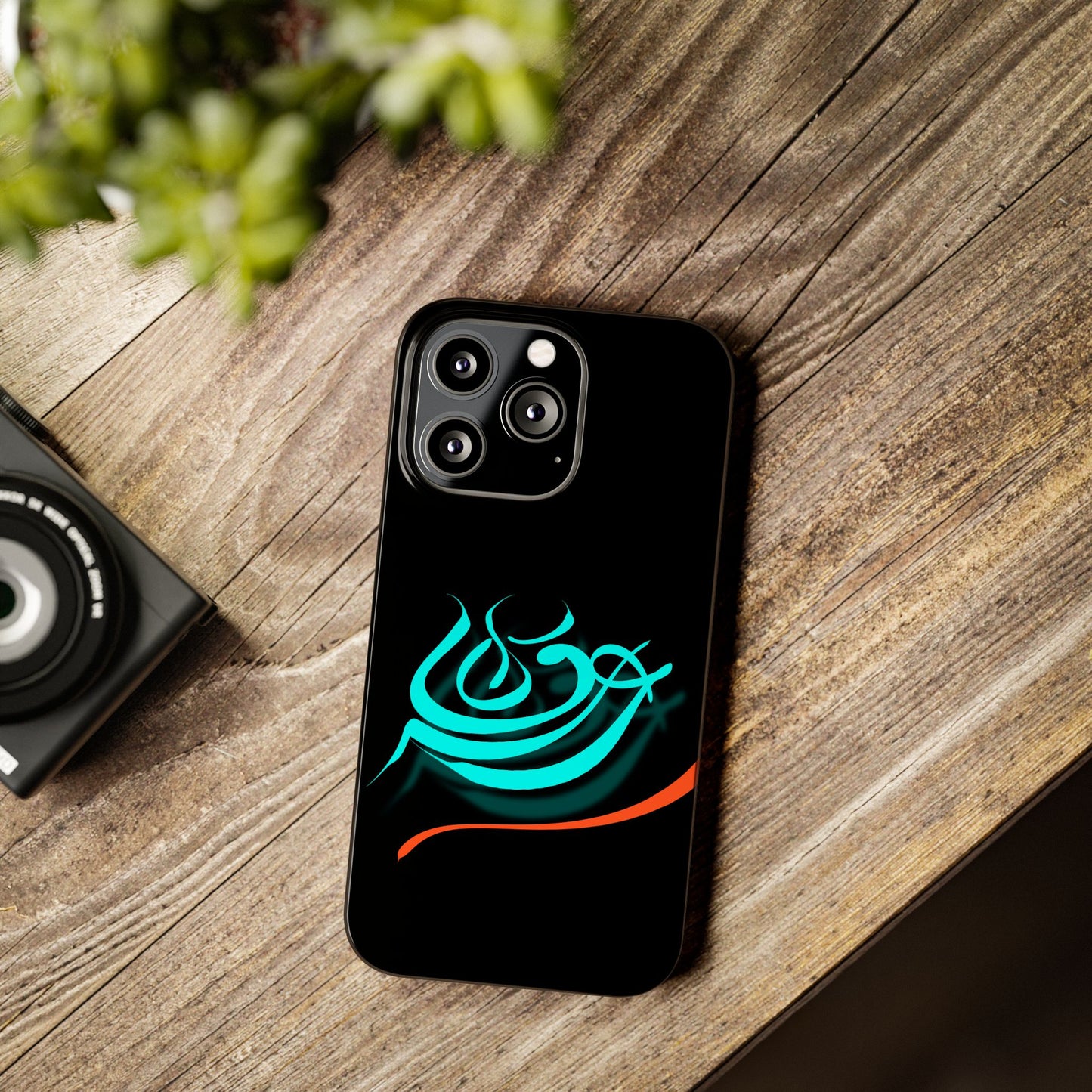 ' Modern Art Slim Phone Case -LOVE