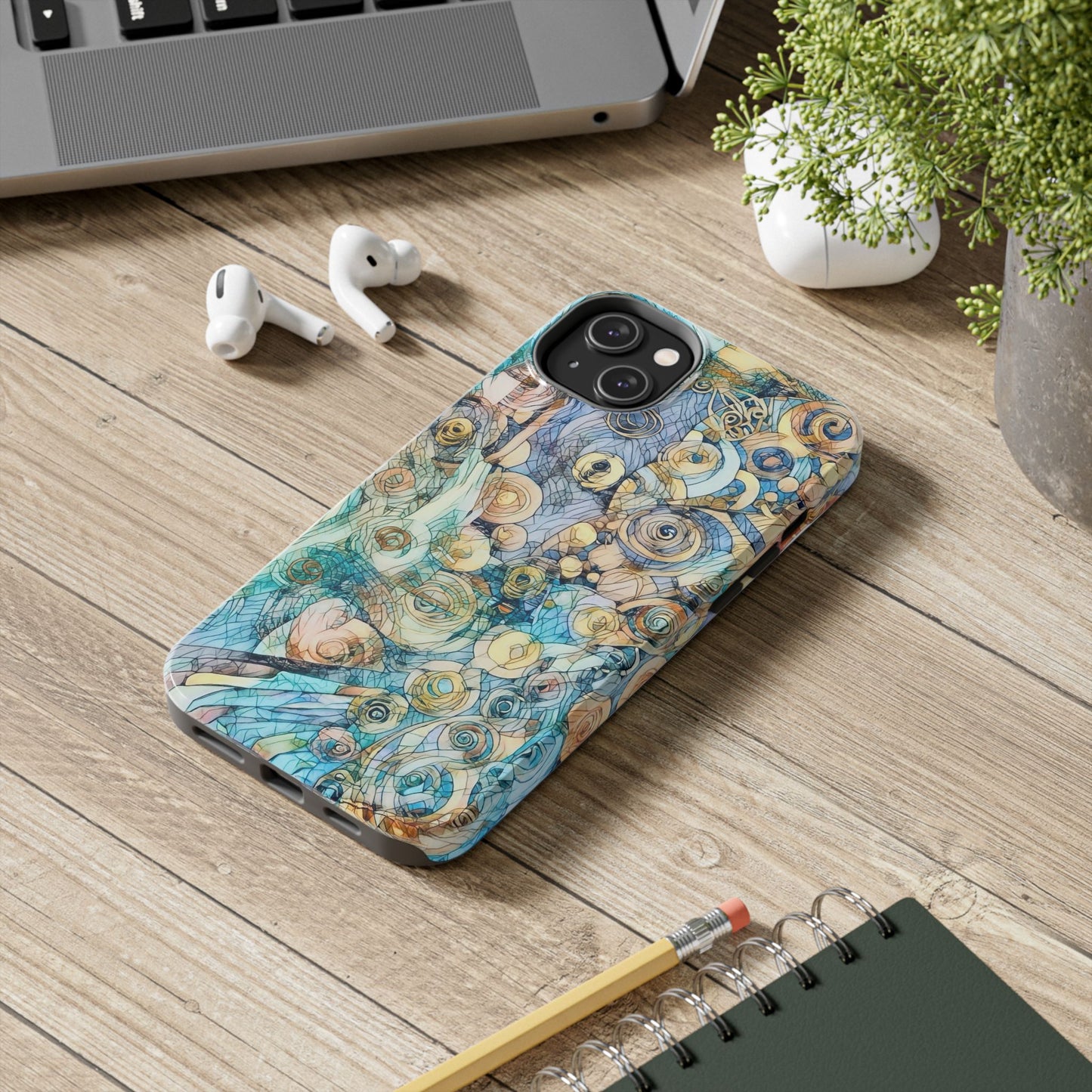 Golden Swirls Phone Case