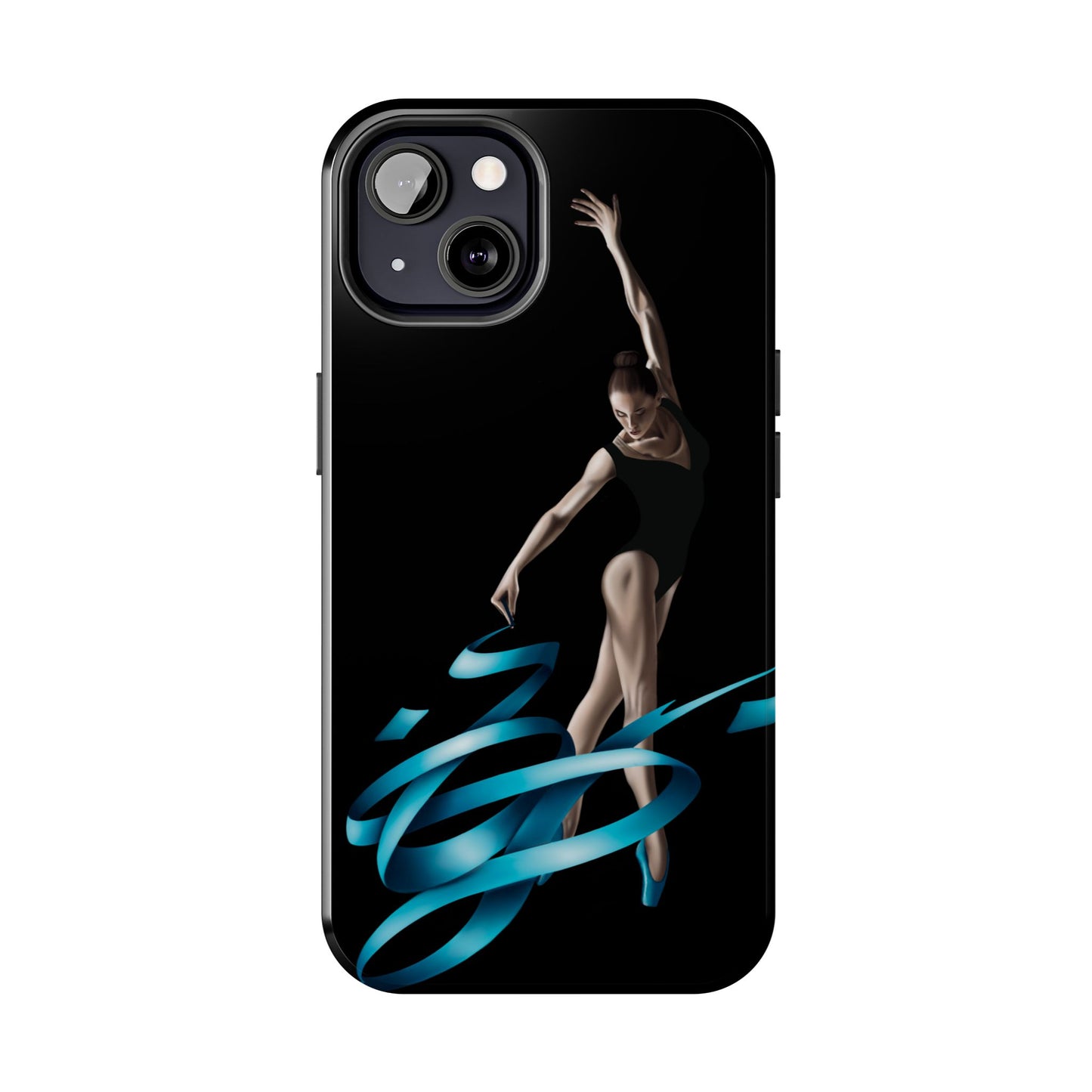 Phone Case - Ballerina with Blue Ribbon Persian Calligraphy Design