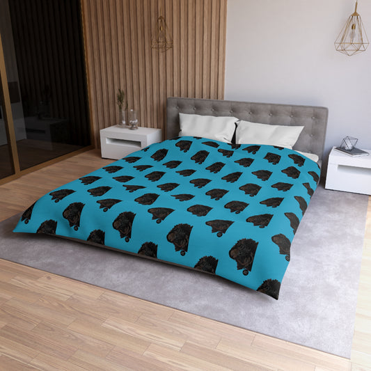 . COAL  Serenity Microfiber Duvet Cover – Elegant Floral Bedding for Cozy Bedrooms