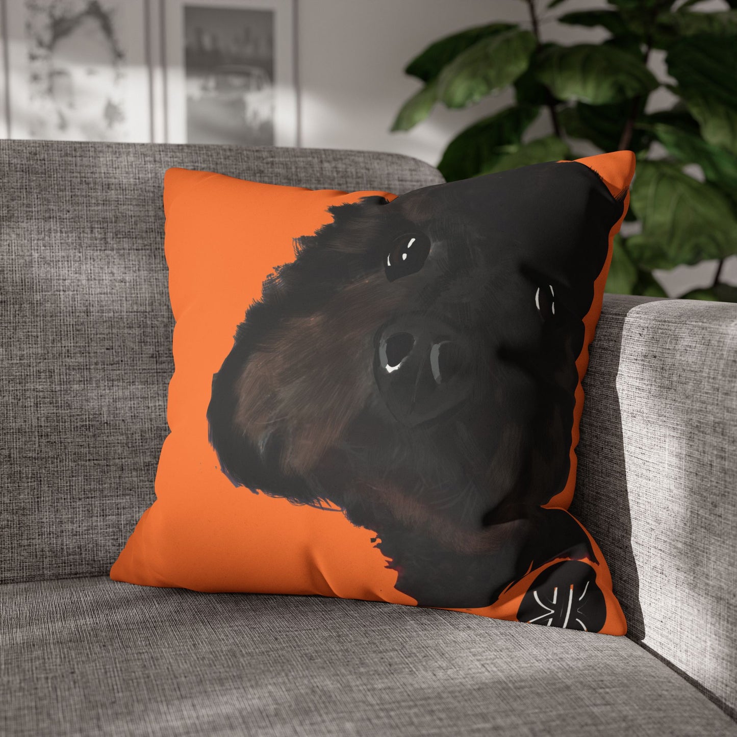 COAL Pillowcase - Modern Art Portrait Watercolour Design