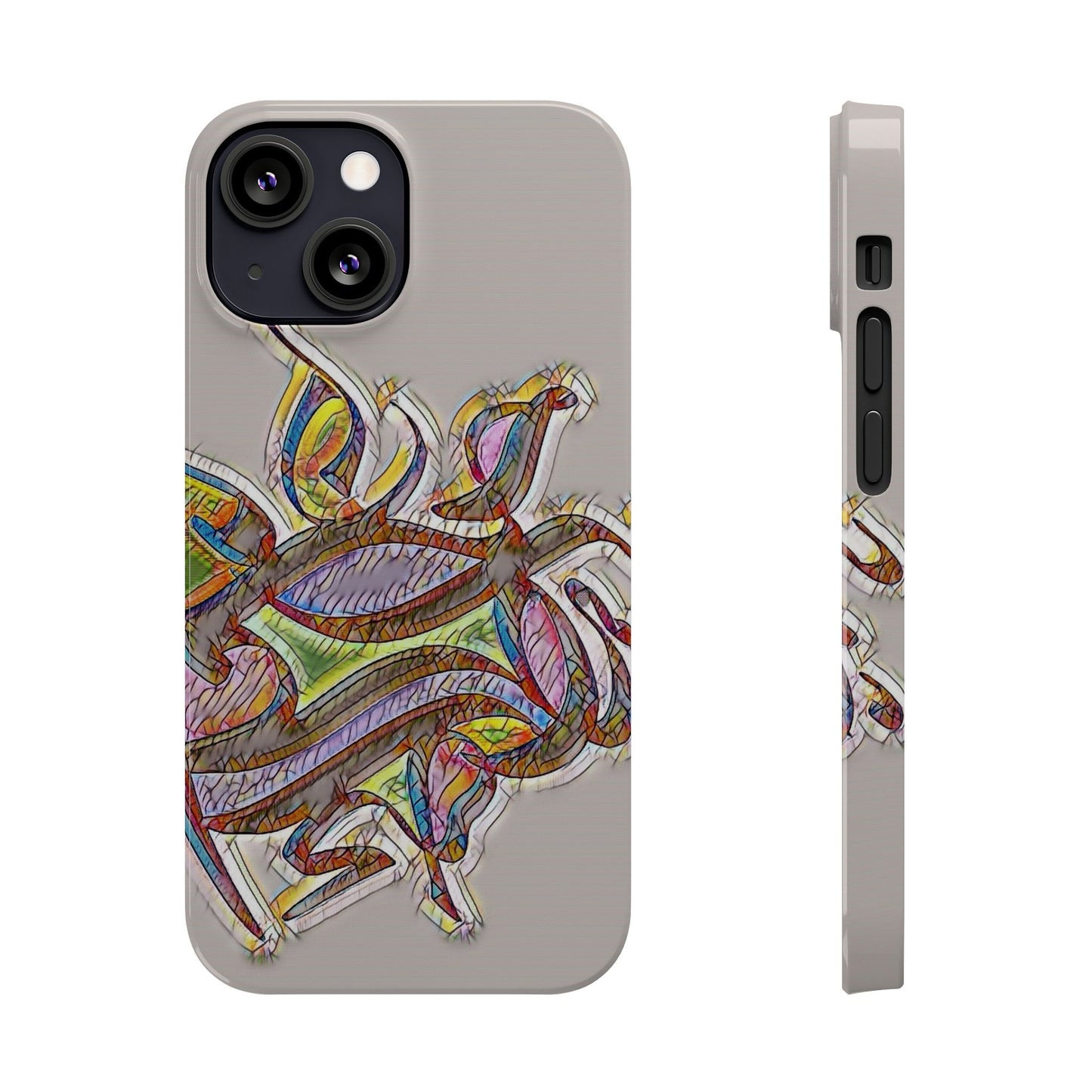 ' Modern Art Slim Phone Case -LOVE