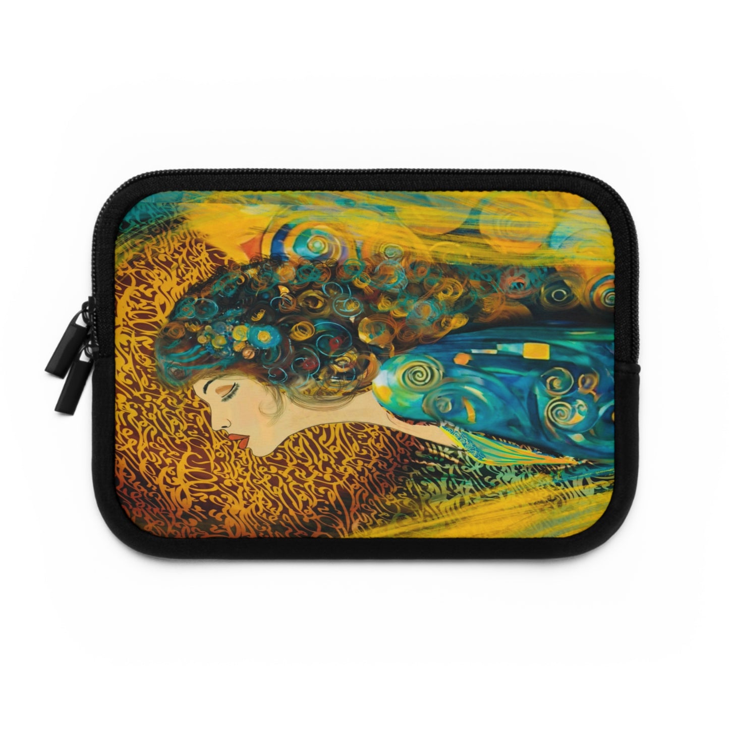 Laptop Sleeve - Ethereal Swirls Modern Digital Art Design