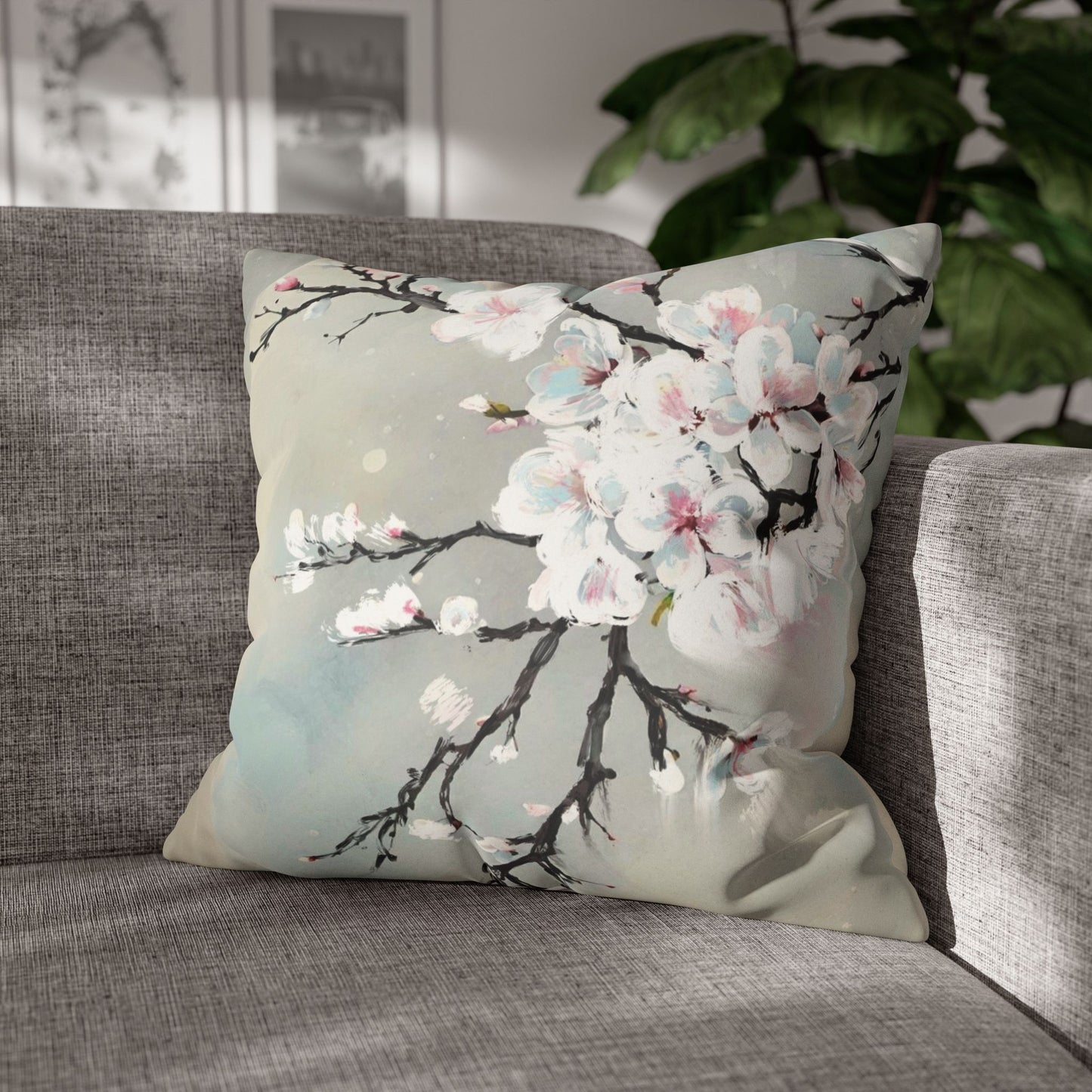Spring Pillowcase - Modern Art Portrait Watercolour Design