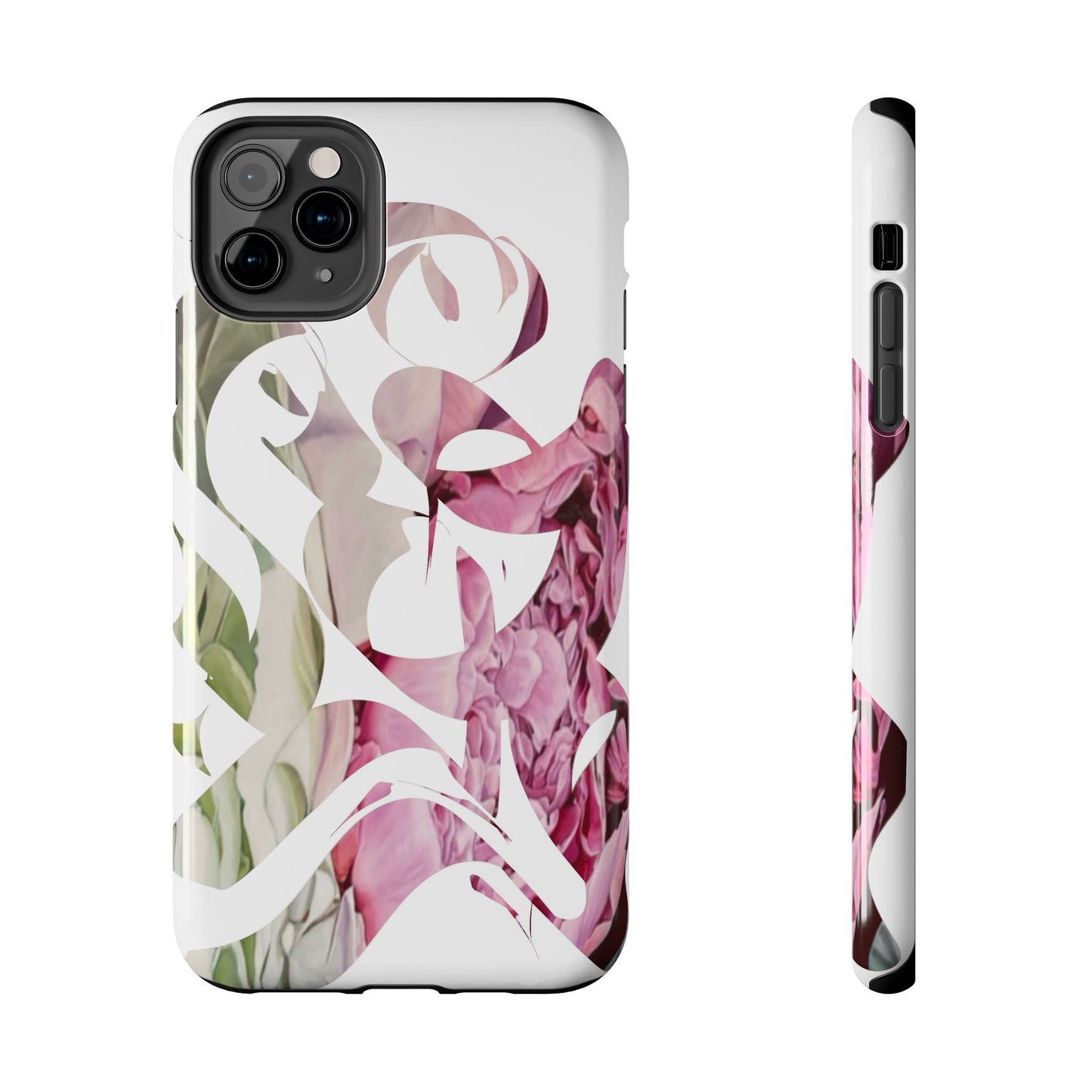 Phone Case - Garden Persian Calligraphy Design in Grey