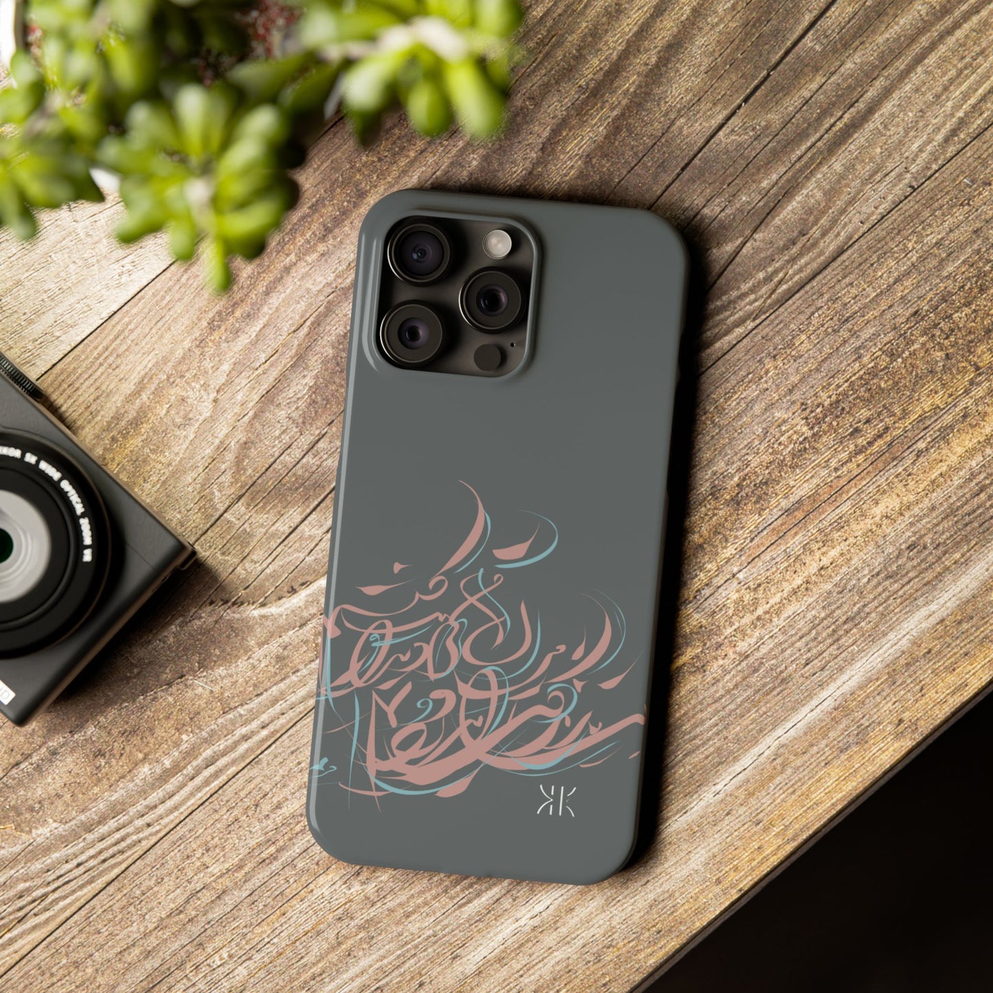 Modern Persian  Calligraphy Kalli K   Slim Phone Case