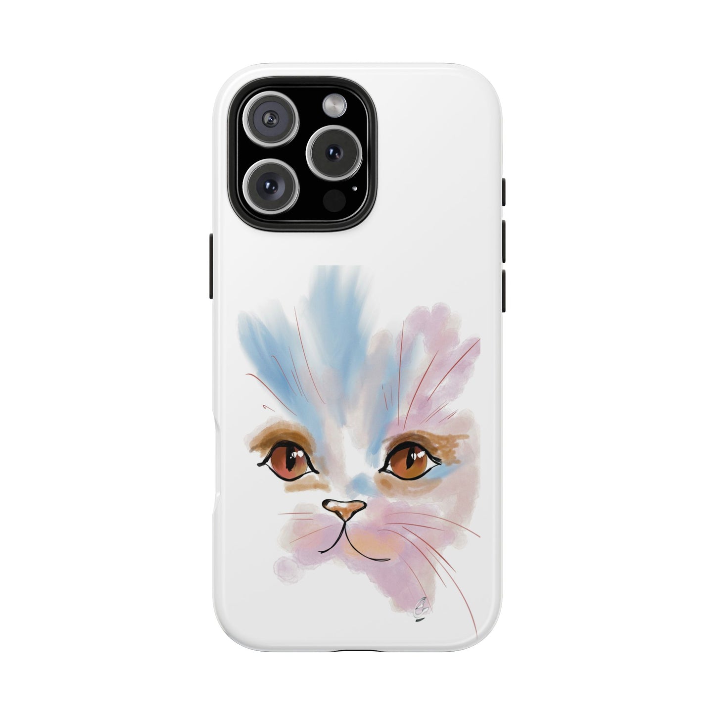 Cat Watercolour Tough Phone Case /