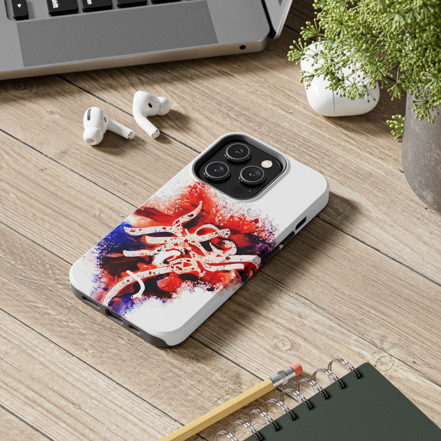 Candle Calligraphy Phone Case - Persian Art Inspired Beautiful Girl Design
