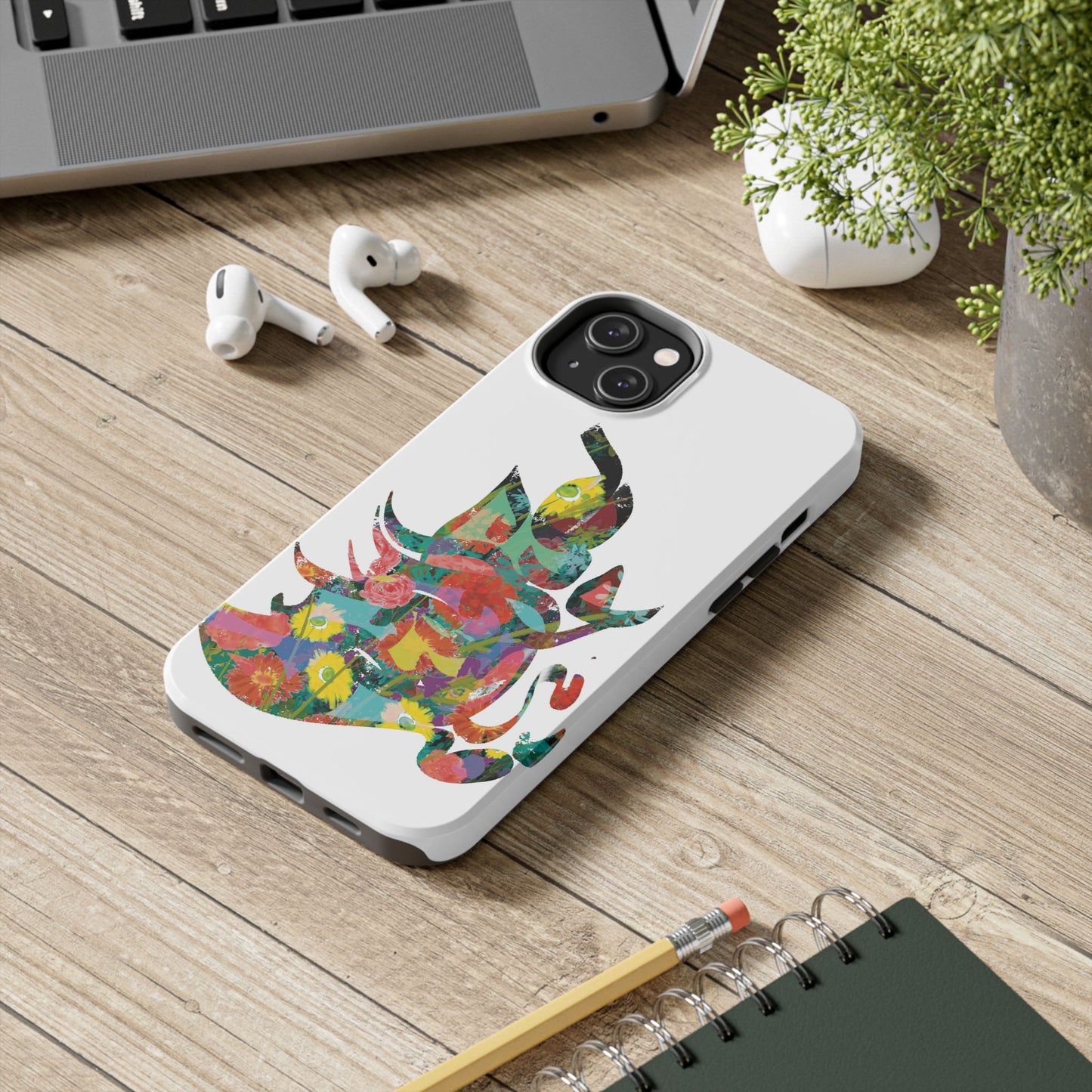 Phone Case - Flower Persian Calligraphy Design, Unique, Limited Edition