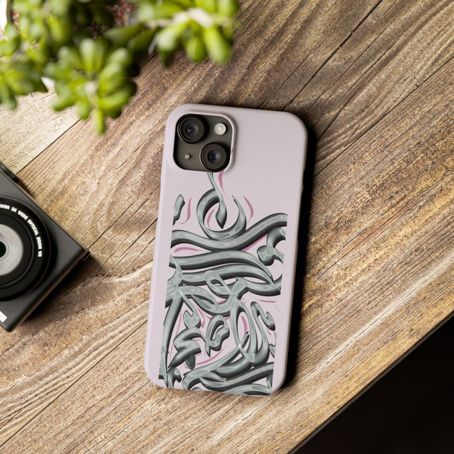 Modern Art  Slim Phone Case -LOVE,