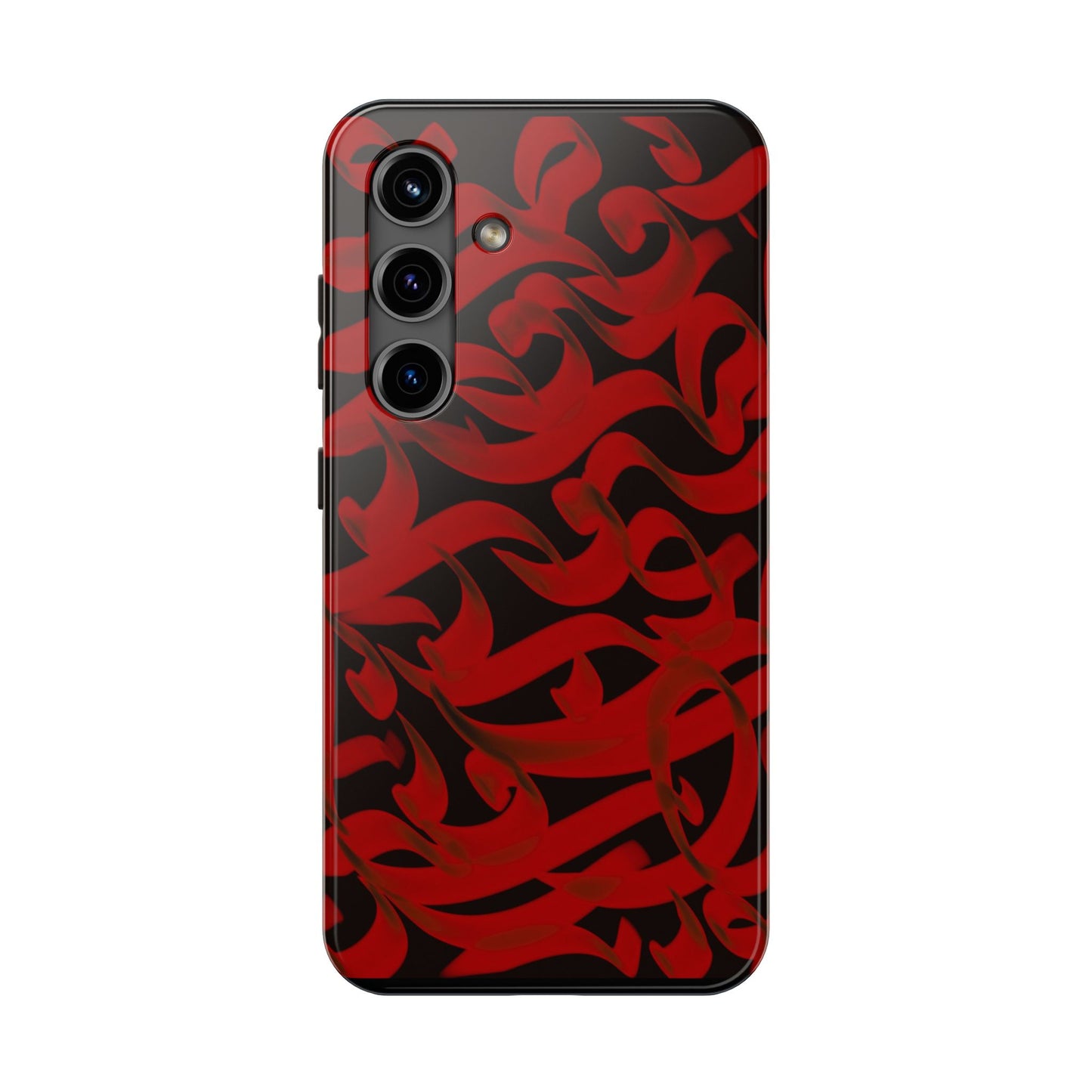 Phone Case Bold Red Persian Calligraphy Design