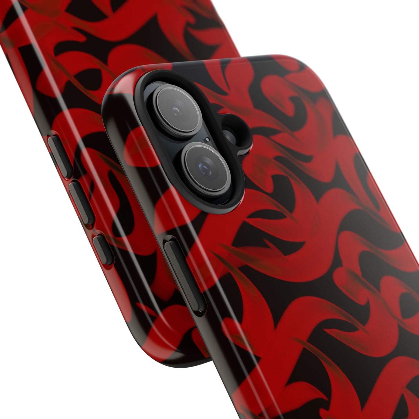 Phone Case Bold Red Persian Calligraphy Design