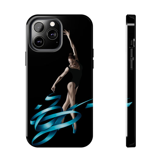 Phone Case - Ballerina with Blue Ribbon Persian Calligraphy Design