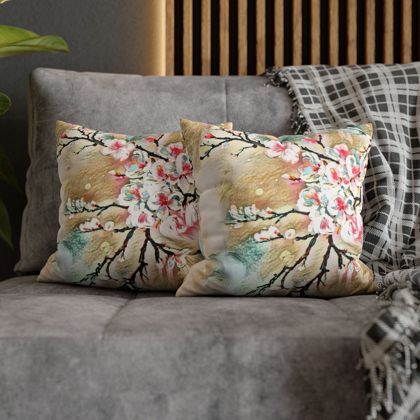 Spring Pillowcase - Modern Art Portrait Watercolour Design