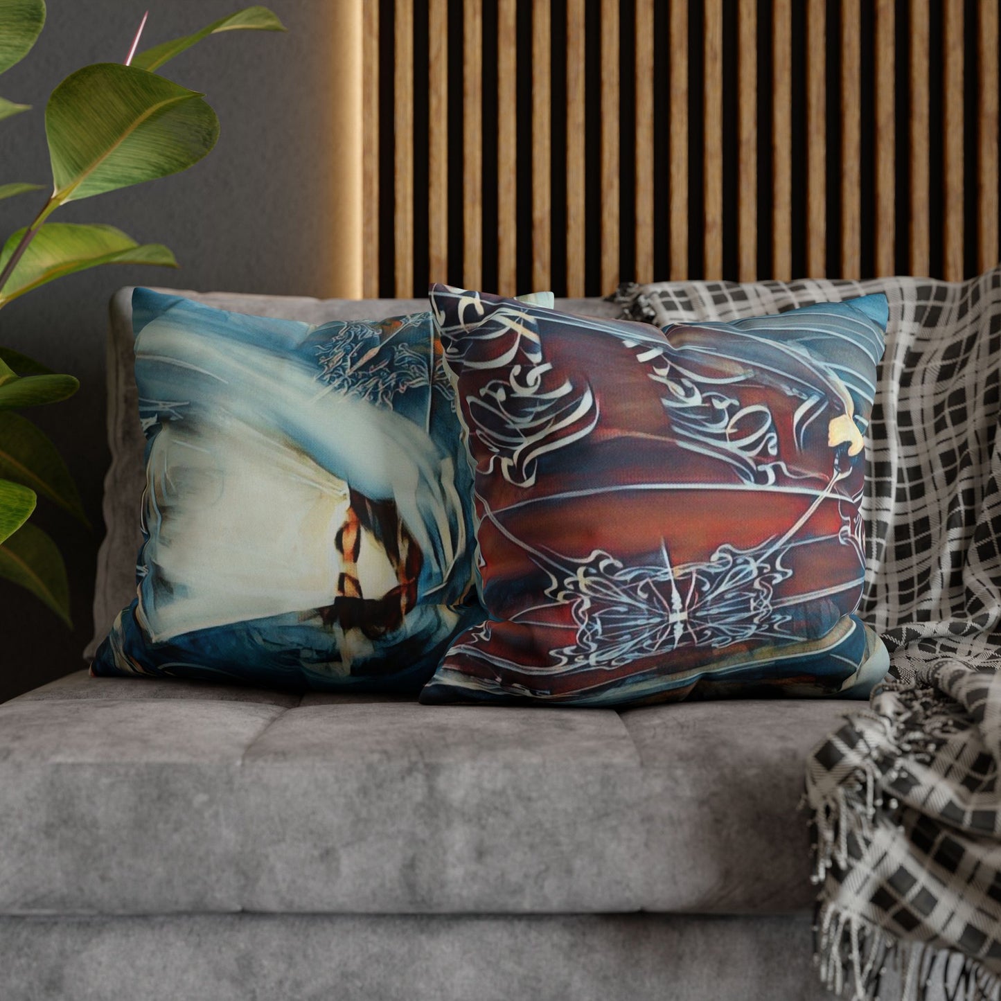 Square Pillowcase - Modern Art Watercolour Design