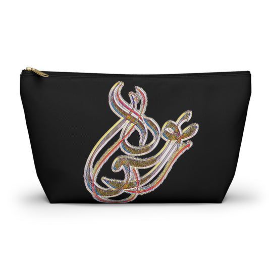 Persian calligraphy Accessory Pouch w T-bottom