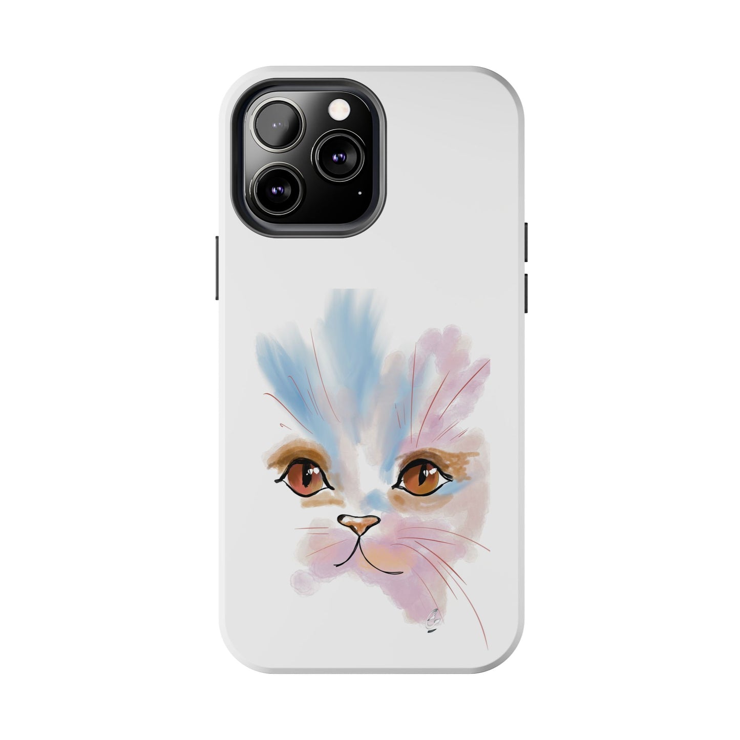 Cat Watercolour Tough Phone Case /