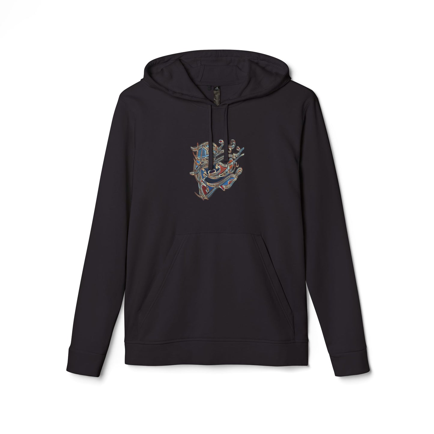 . Fleece Hoodie with Modern Calligraphy Adidas Design