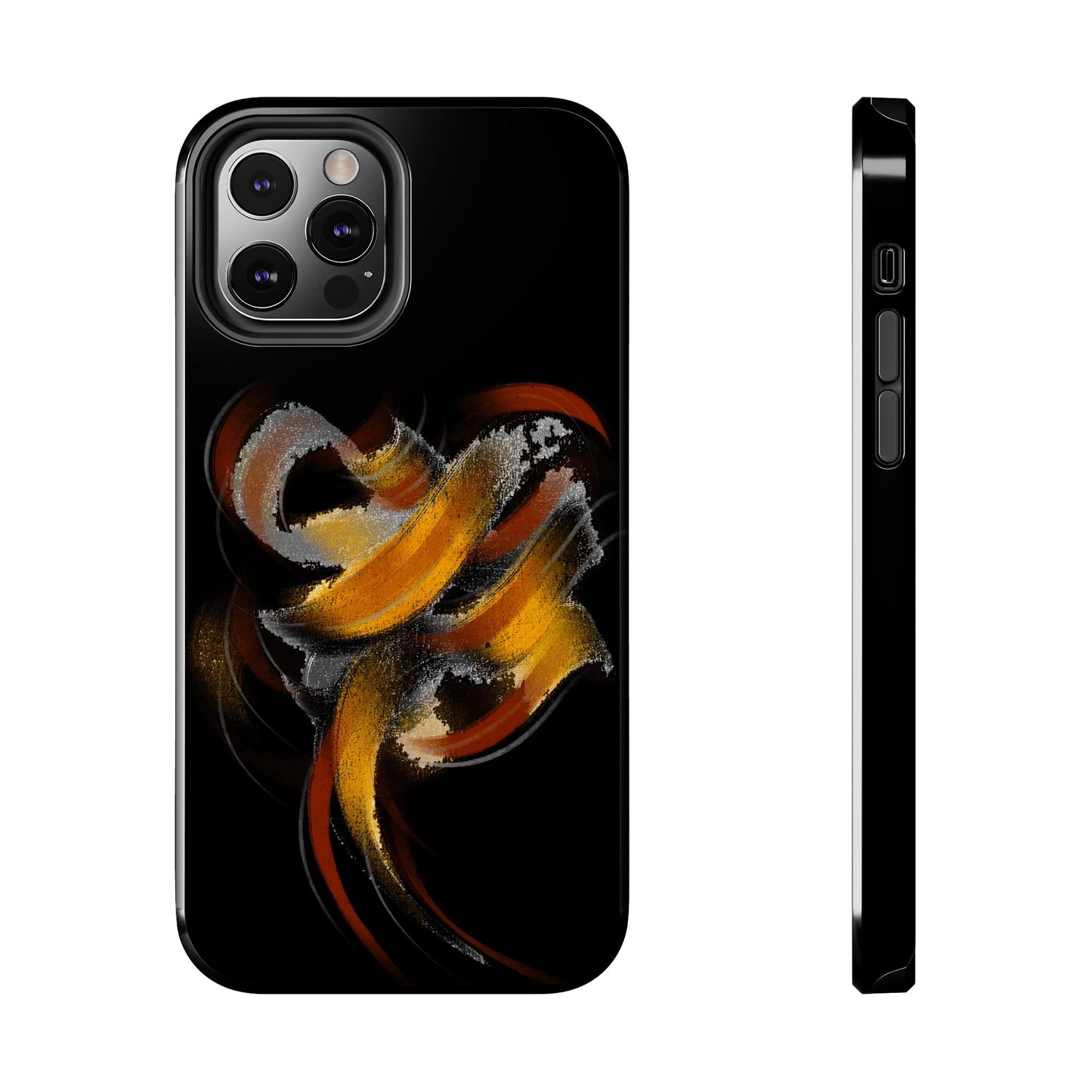 Calligraphy strokes Tough Phone Case