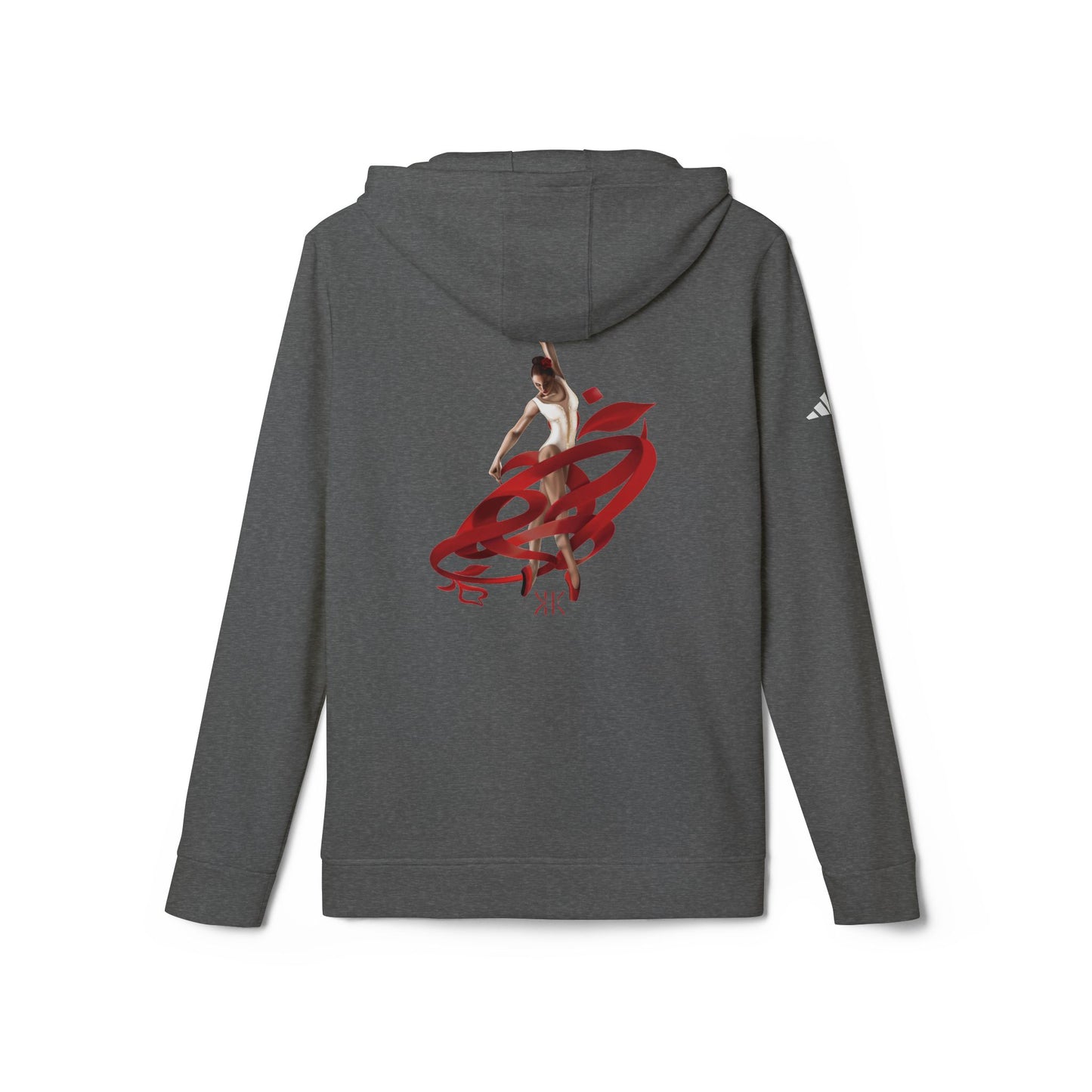 Kalli K X Adidas Unisex Fleece Hoodie- Ballerina and ribbon