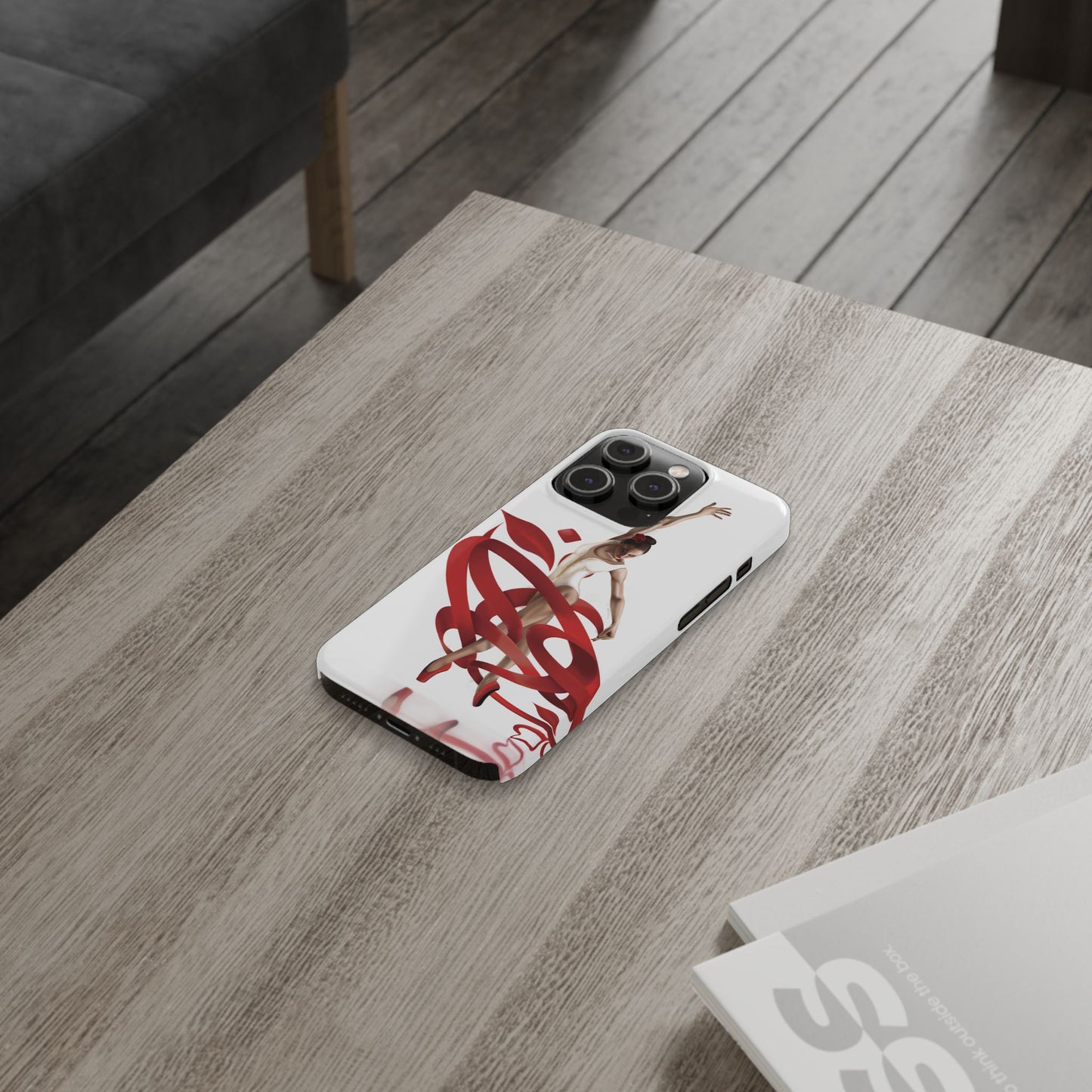 Elegant Ballet Dancer Ribbon Slim Phone Case - Perfect for Dance Lovers