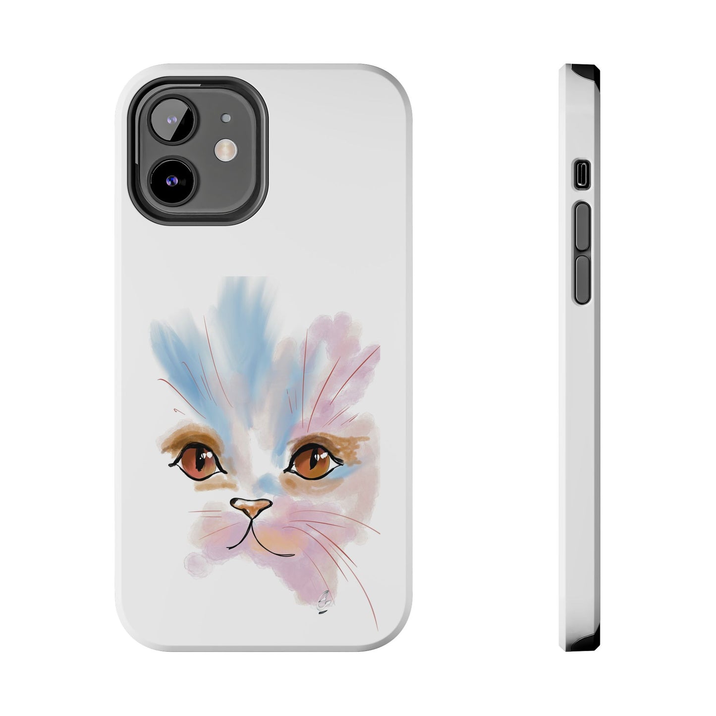 Cat Watercolour Tough Phone Case /