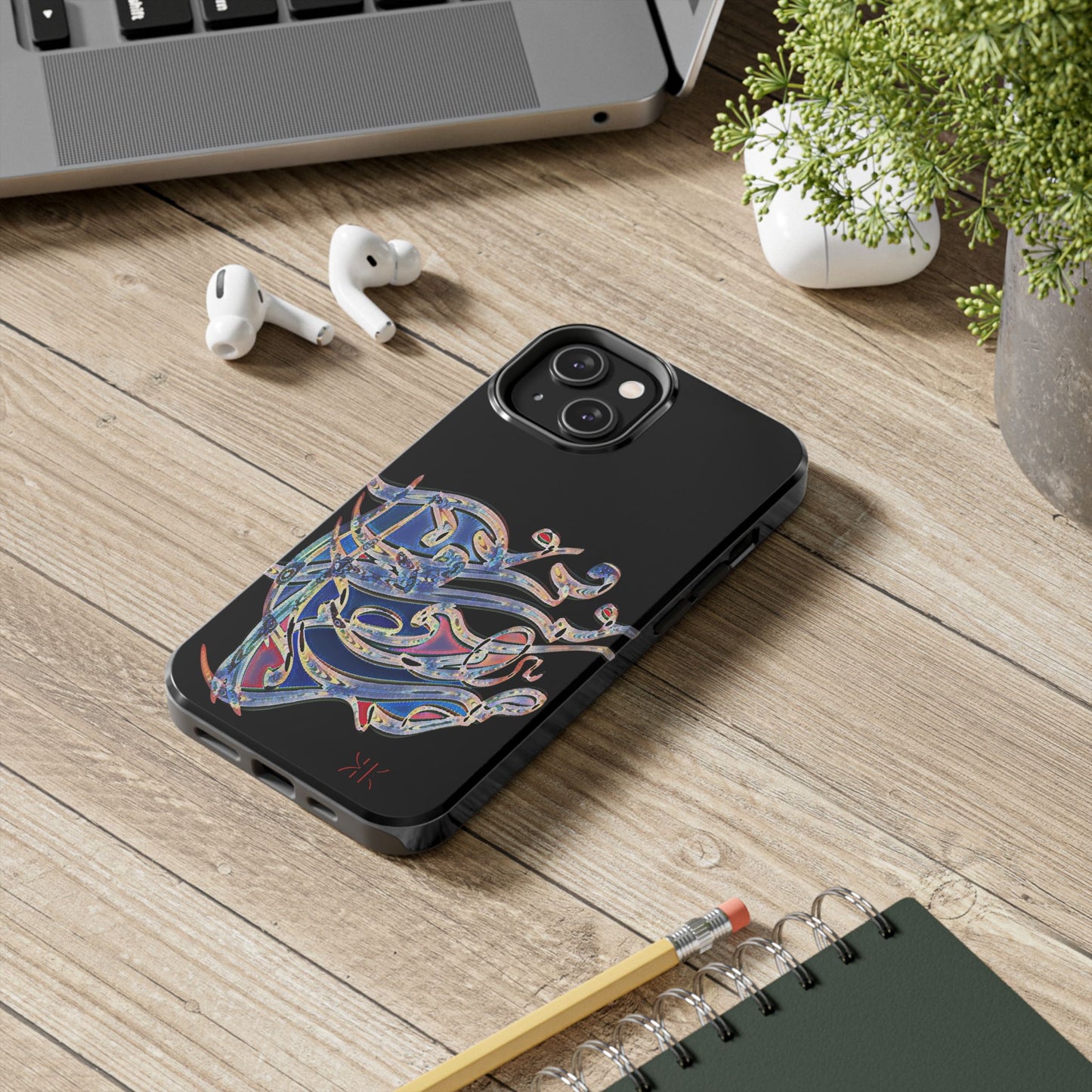 / Phone Case Persian Calligraphy Art.