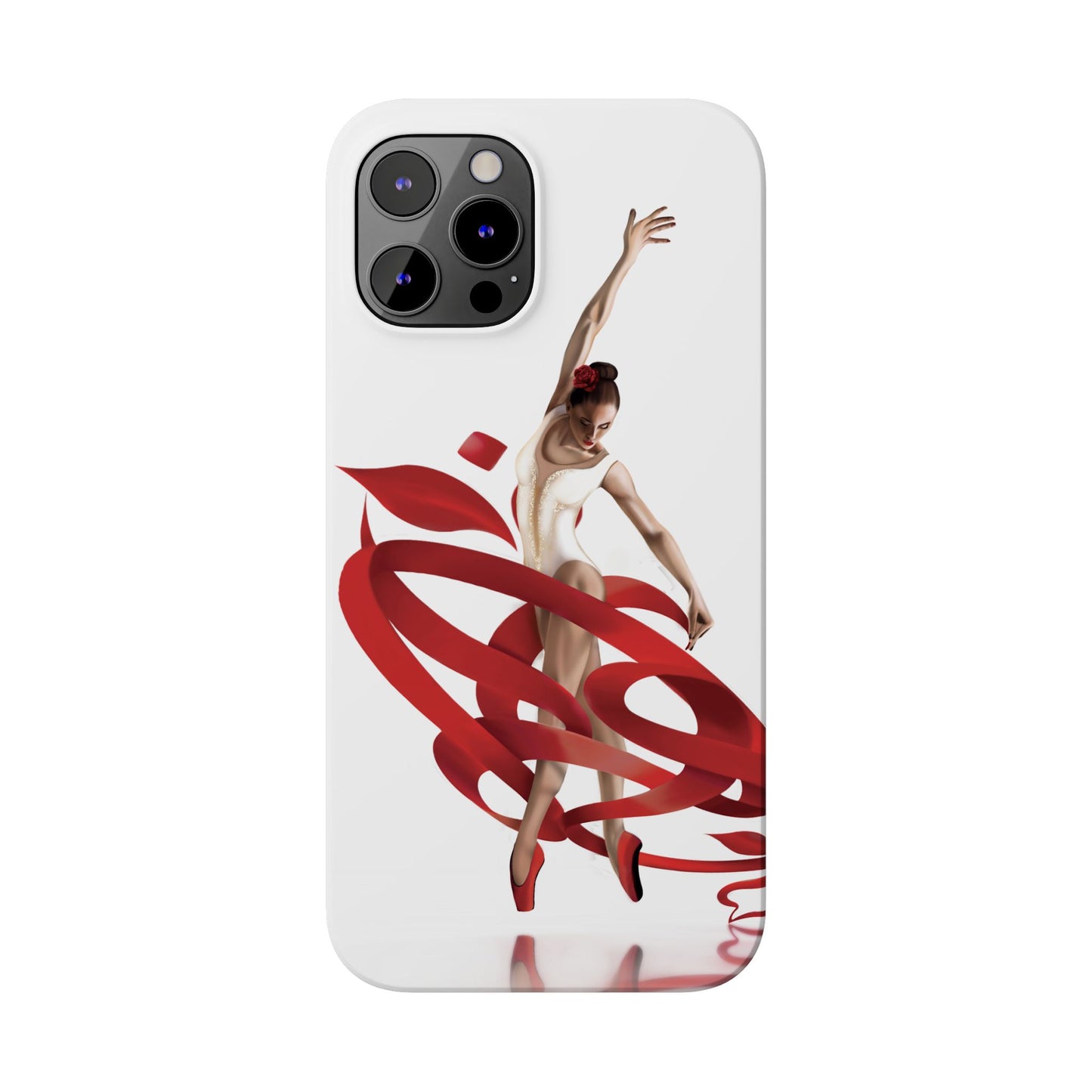 Elegant Ballet Dancer Ribbon Slim Phone Case - Perfect for Dance Lovers
