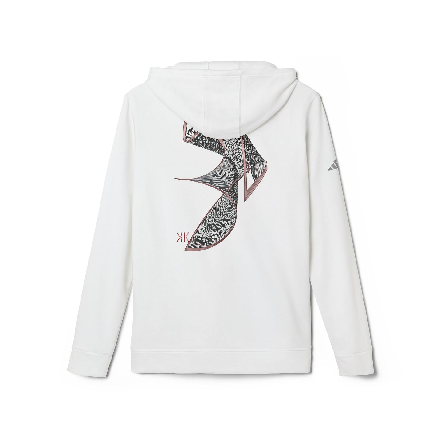 Kalli K X Adidas Unisex Fleece Hoodie- modern calligraphy.